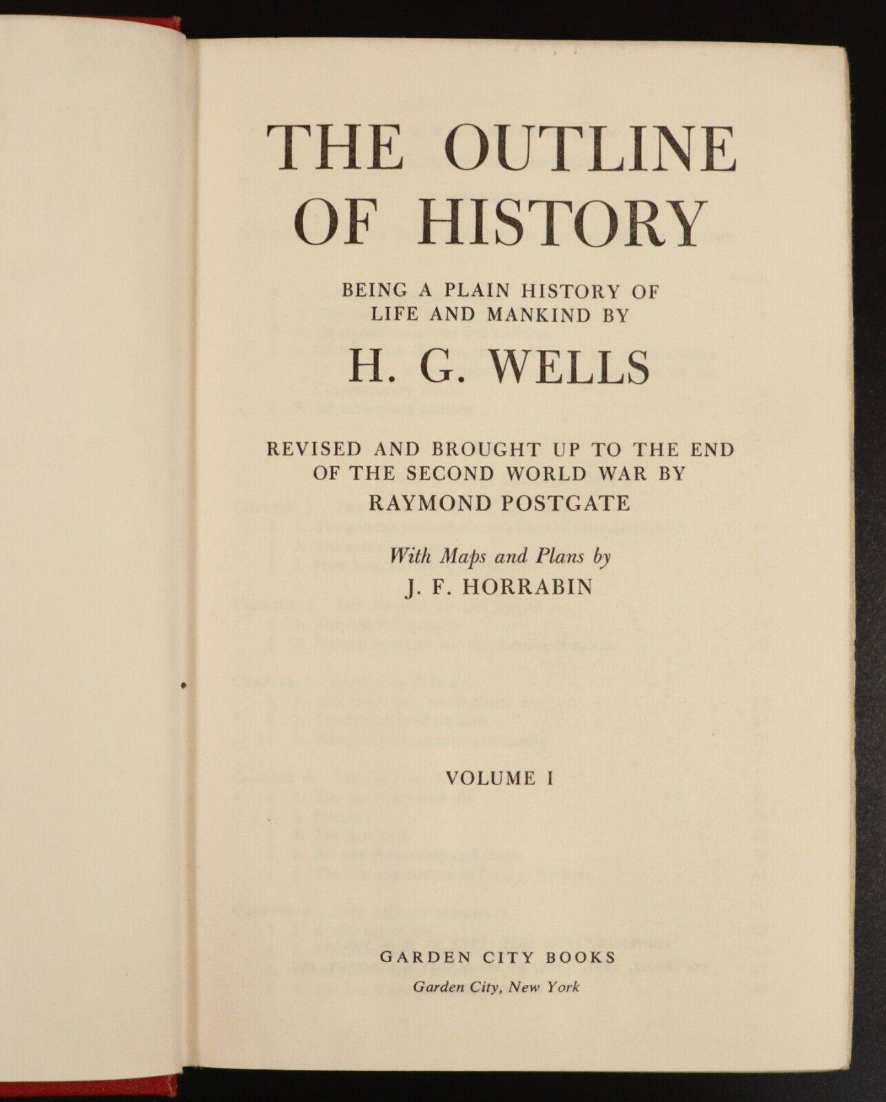 1956 2vol Outline Of History by H.G. Wells Vintage History Reference Book Set - 0