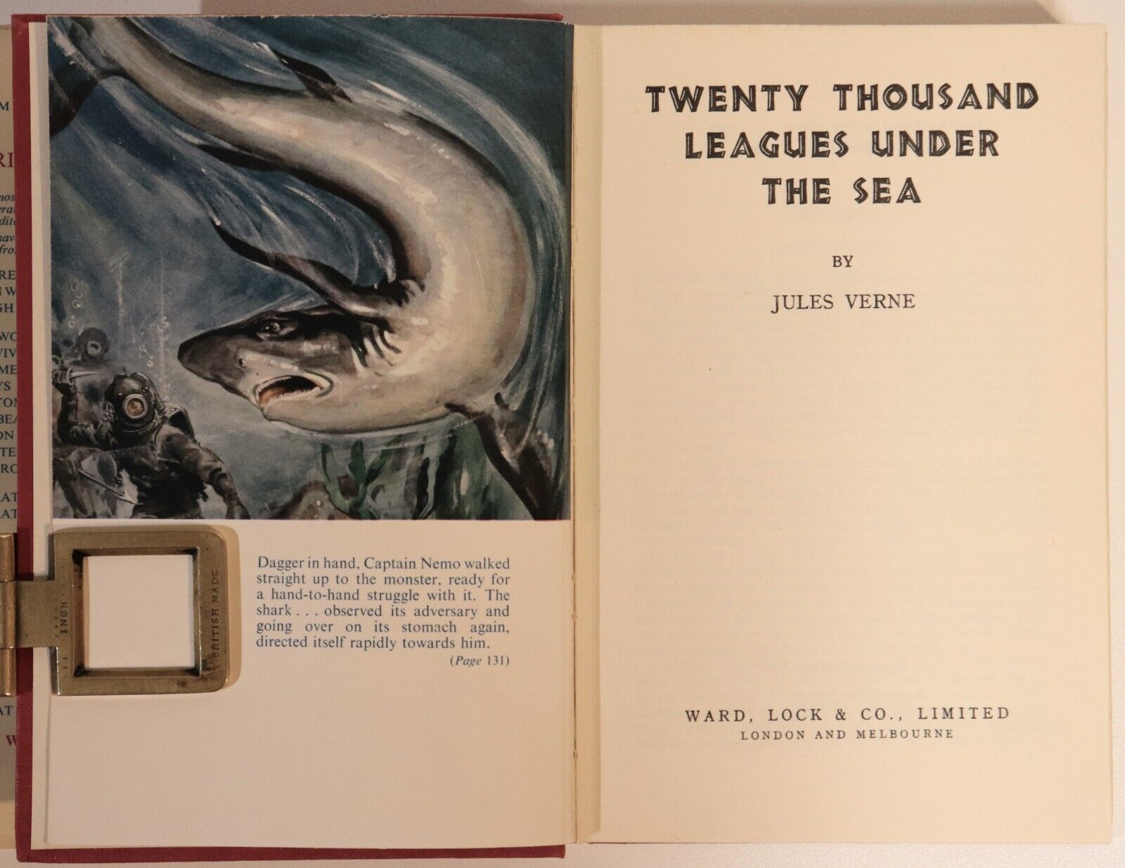 Twenty Thousand Leagues Under The Sea by Jules Verne - 1964 - Literature Book - 0