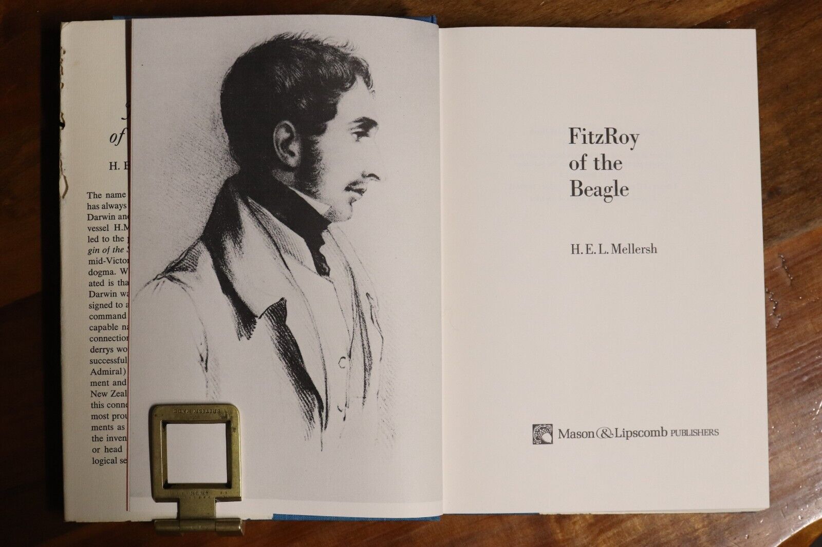 Fitzroy Of The Beagle by H.E.L. Mellersh - 1968 - 1st Ed. Darwin Science Book - 0