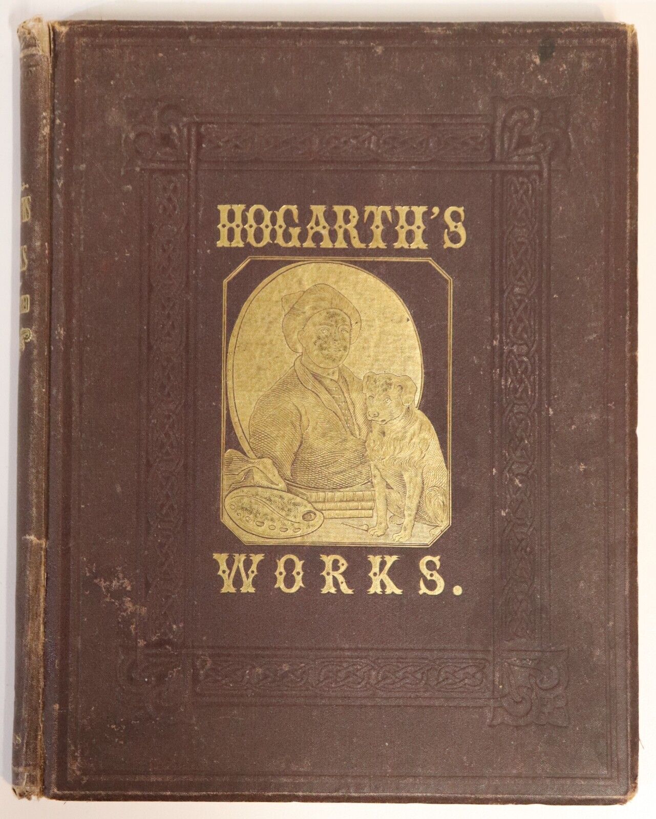 The Works Of Hogarth With 62 Illustrations - c1870 - Antique Art Book