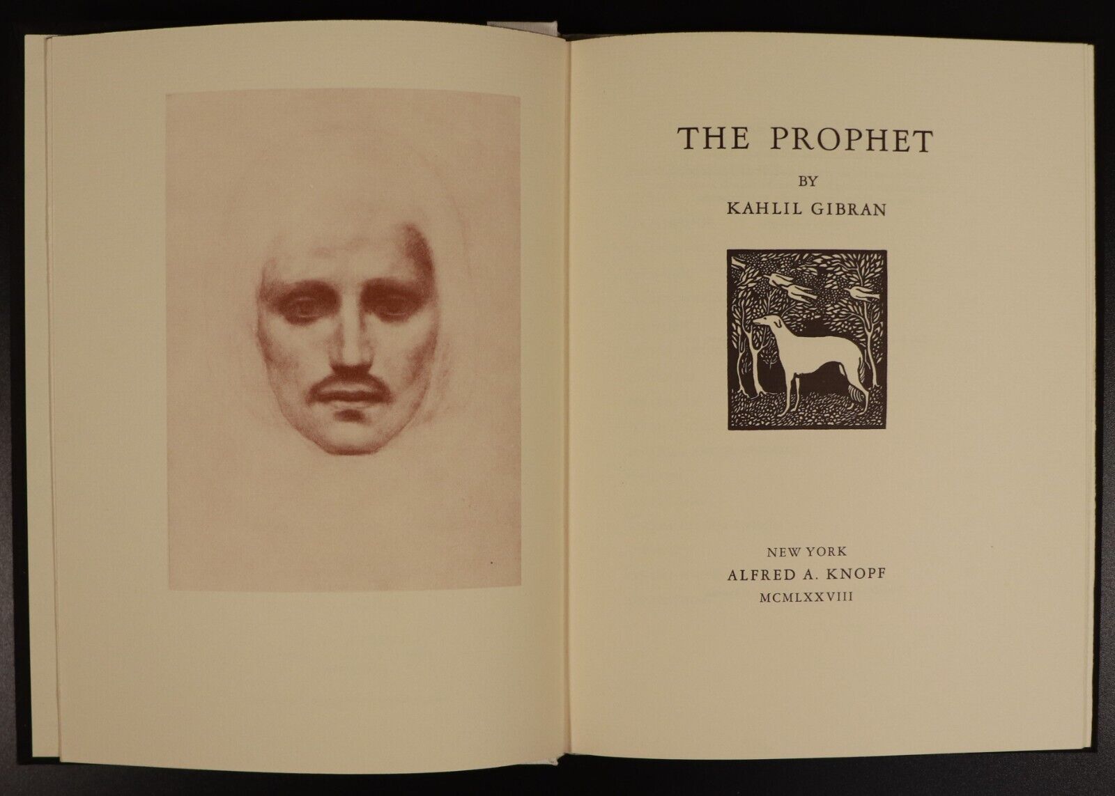 1978 The Prophet by Kahlil Gibran Illustrated Philosophy Book Alfred A. Knopf - 0