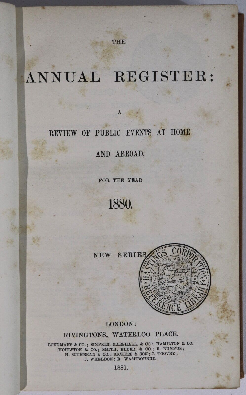 1805-1880 29vol The Annual Register Antiquarian History Books