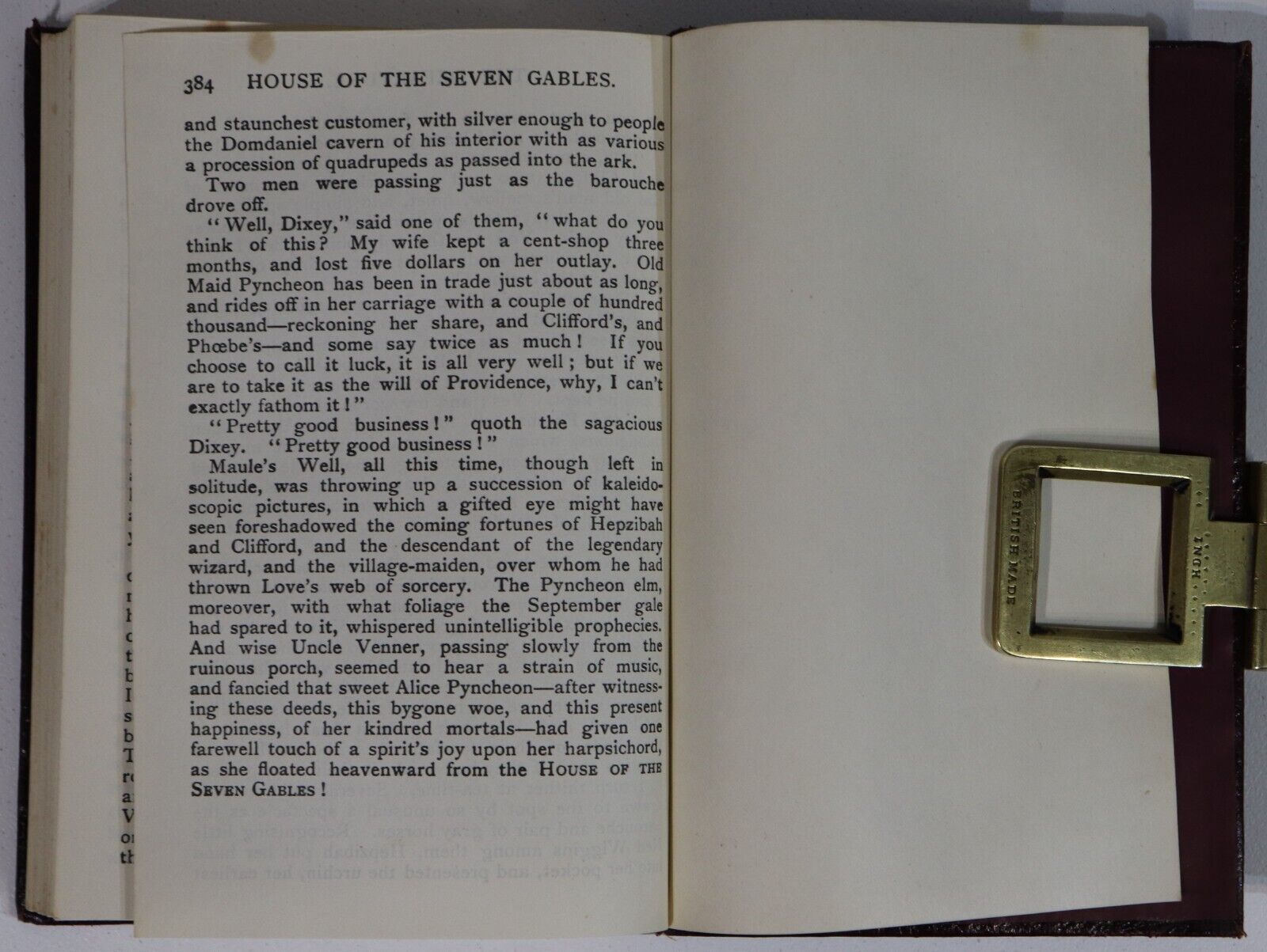 The House Of The Seven Gables: N. Hawthorne - c1931 - Antique Fiction Book