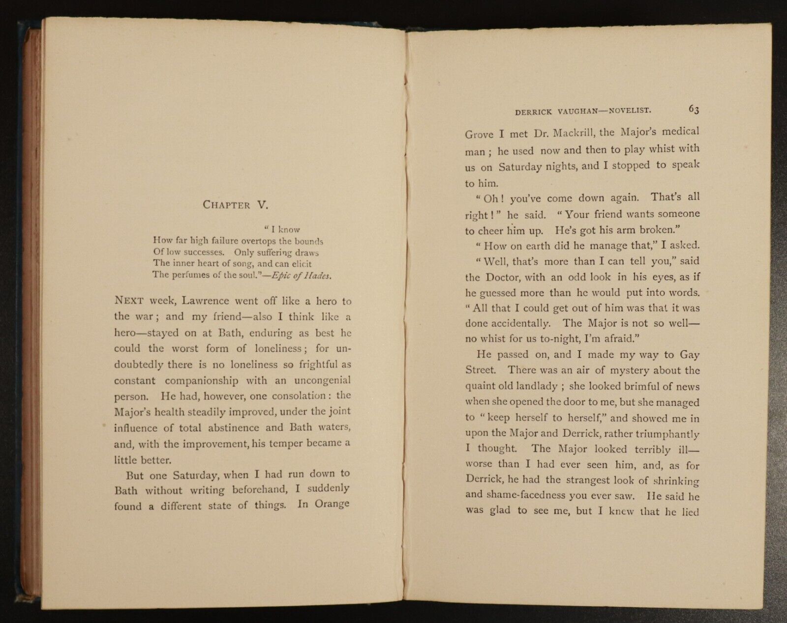 1889 Derrick Vaughan Novelist by Edna Lyall Antiquarian British Fiction Book