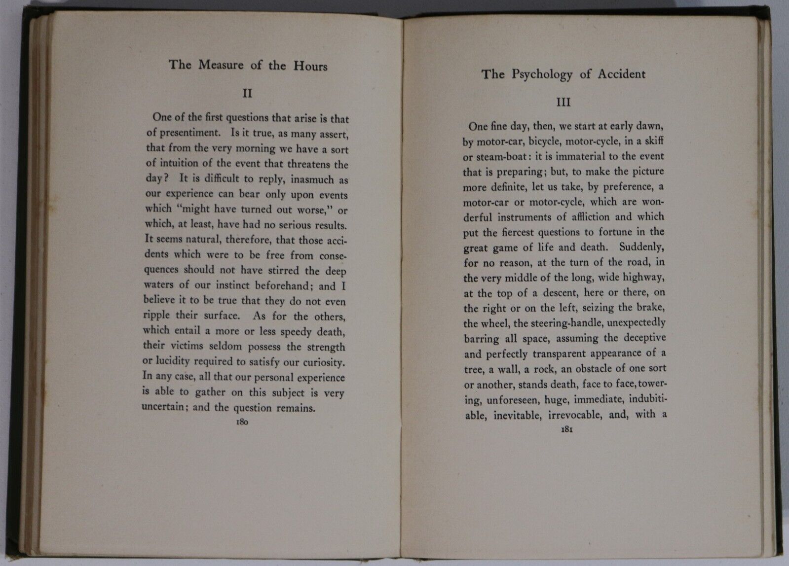 The Measure Of The Hours by M. Maeterlinck - 1913 - Antique Literature Book