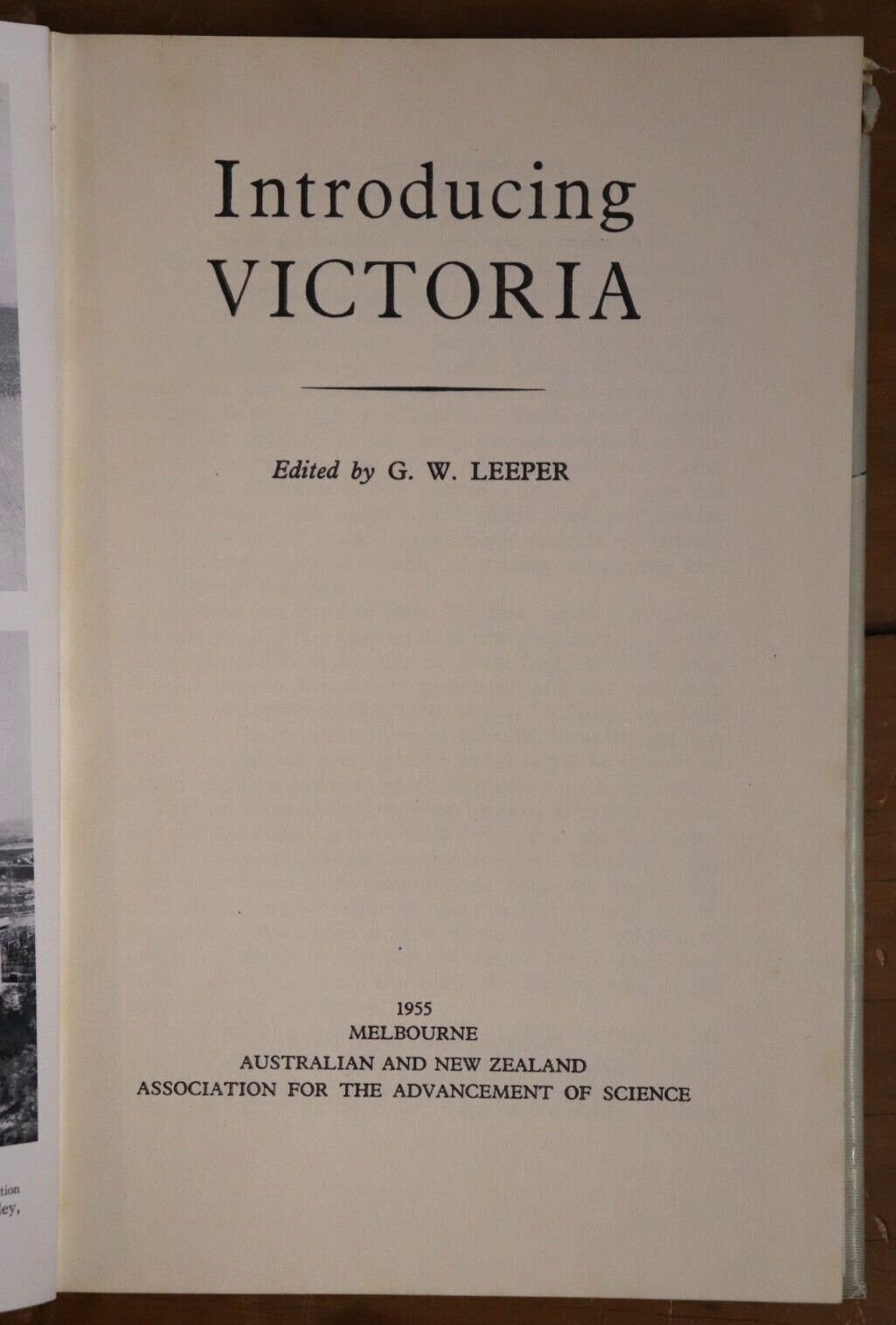 Introducing Victoria by GW Leeper - 1955 - Australian History Book - 0