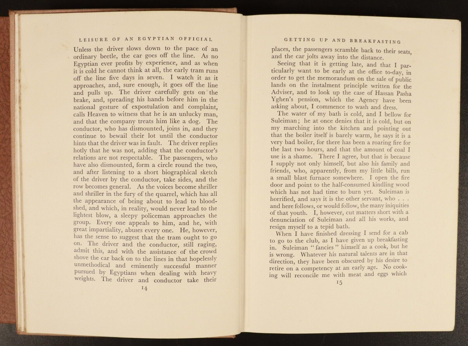 1931 4vol The Leisure Of An Egyptian Official Antique History Book Egypt