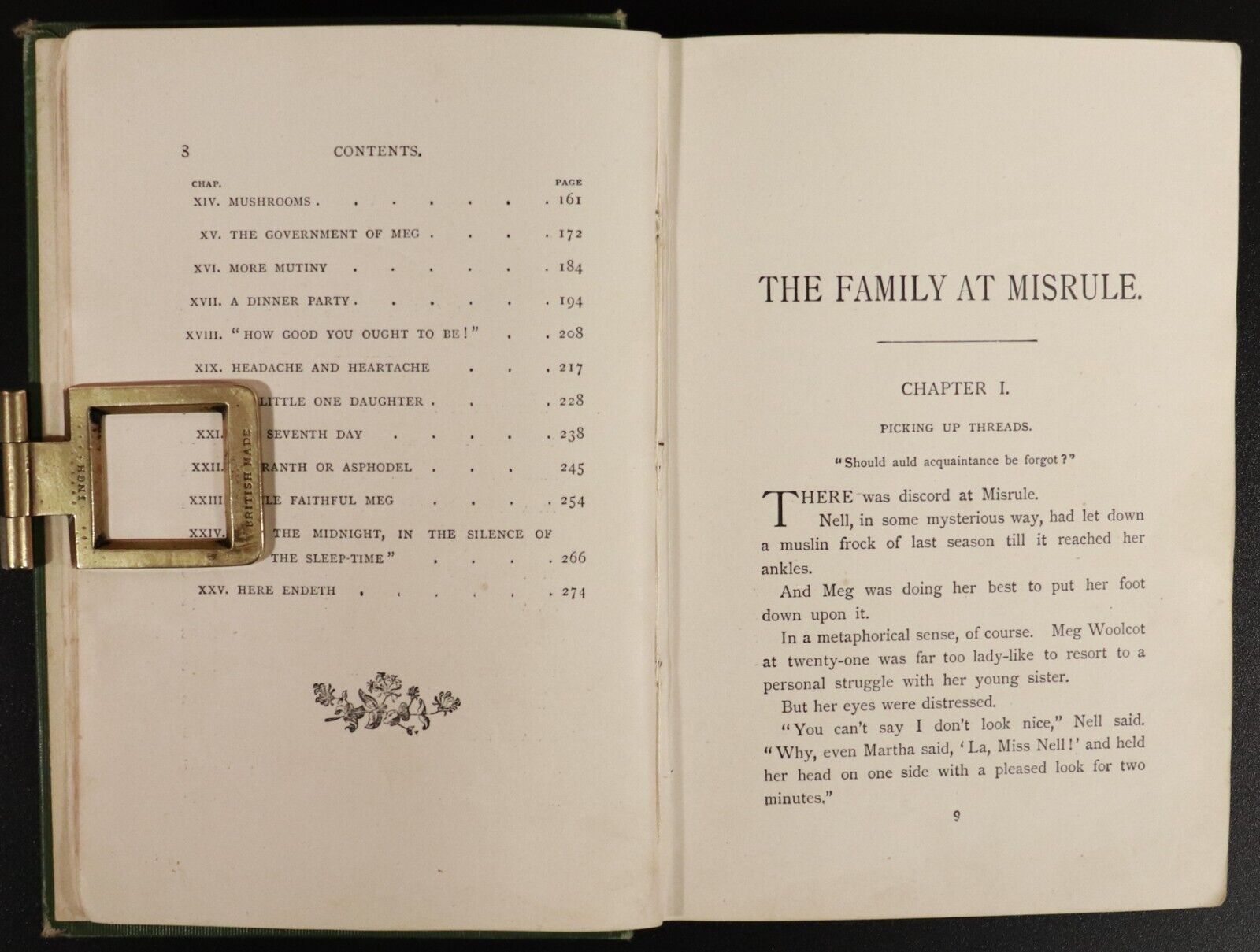 c1895 The Family At Misrule by Ethel Turner Antique Australian Fiction Book