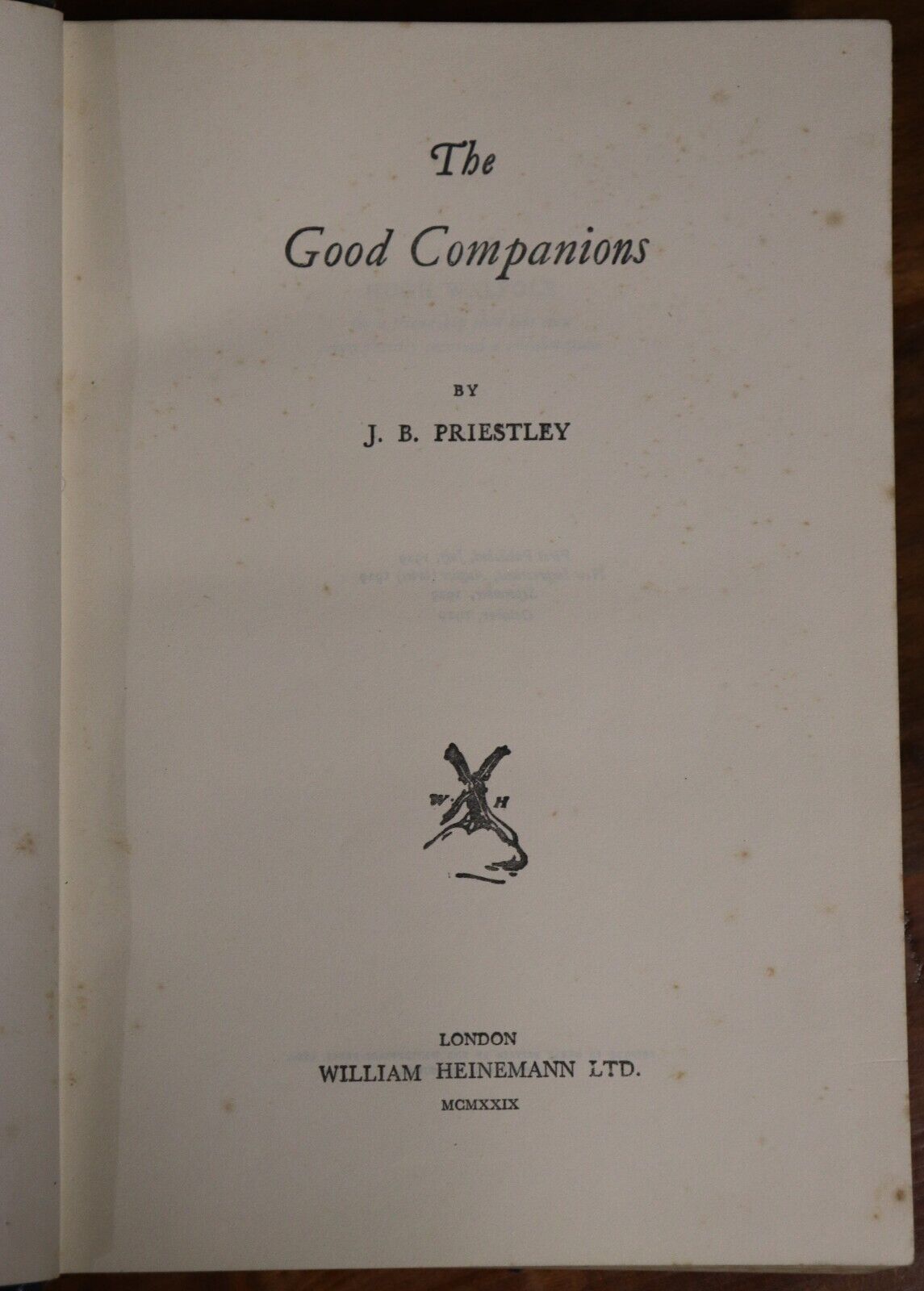 The Good Companions By JB Priestley - 1929 - Antique Literature Book ...