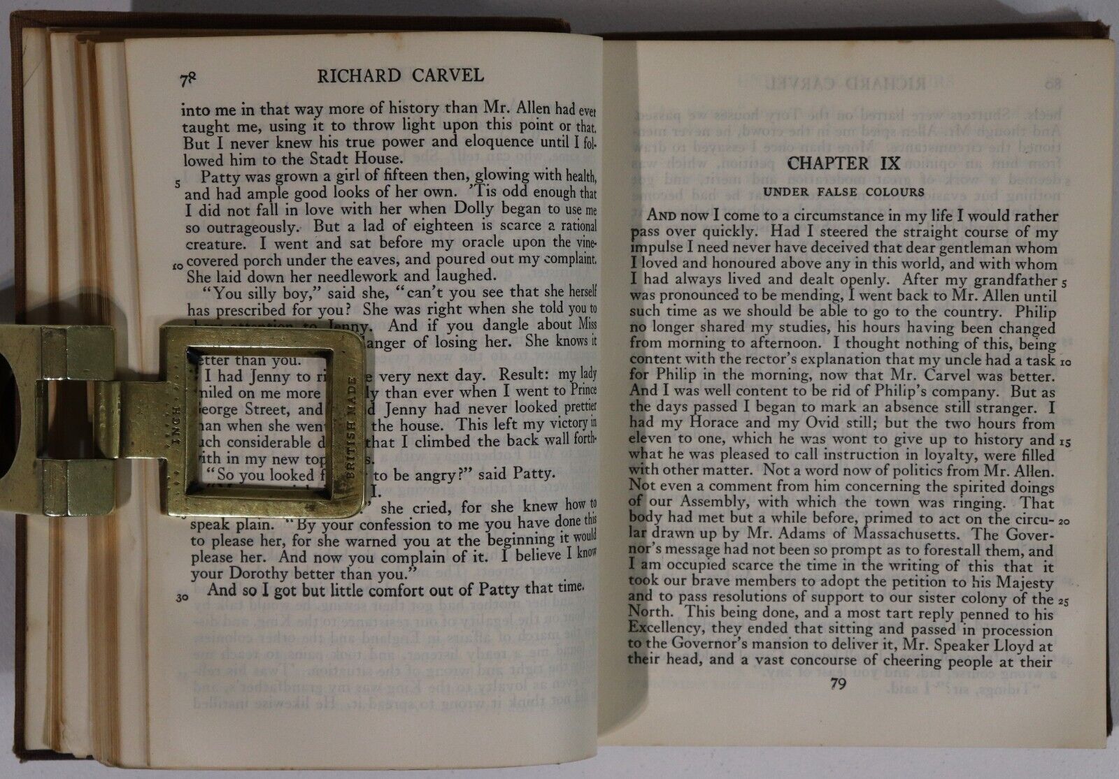 Richard Carvel by Winston Churchill - 1932 - Antique Historical Fiction Book