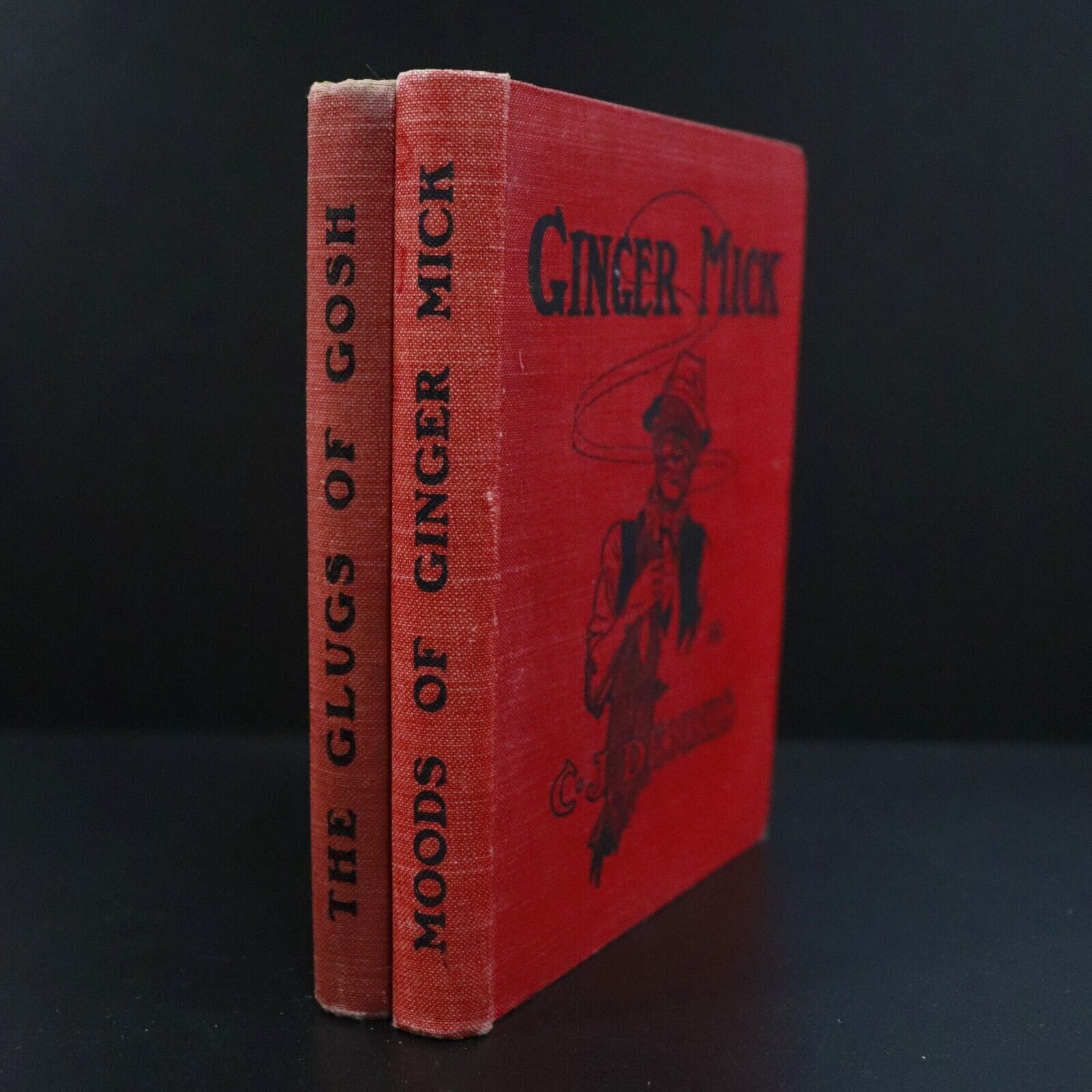 1916 Ginger Mick & 1917 Glugs Of Gosh CJ Dennis Australian Literature Books