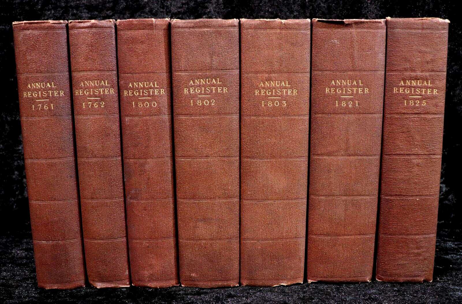 1761-1825 7vol The Annual Register Antiquarian History Books