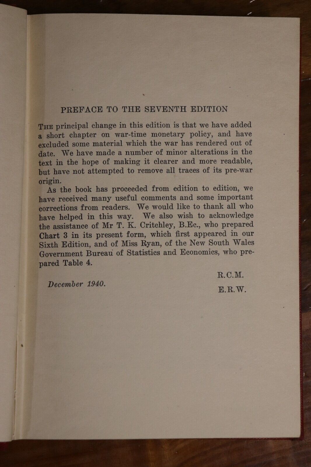 Money by RC Mills & ER Walker - 1941 - Australian Financial Reference Book