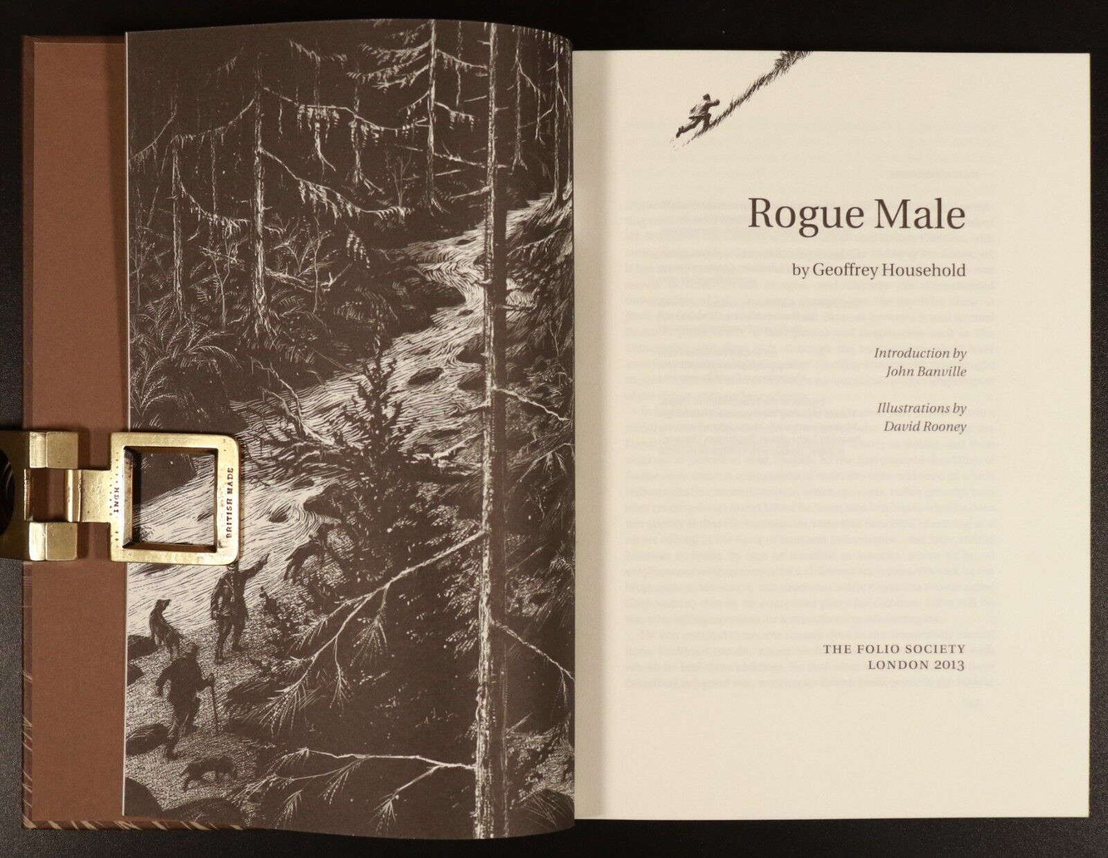 Rogue Male by Geoffrey Household - 2013 - Folio Society Thriller Fiction Book