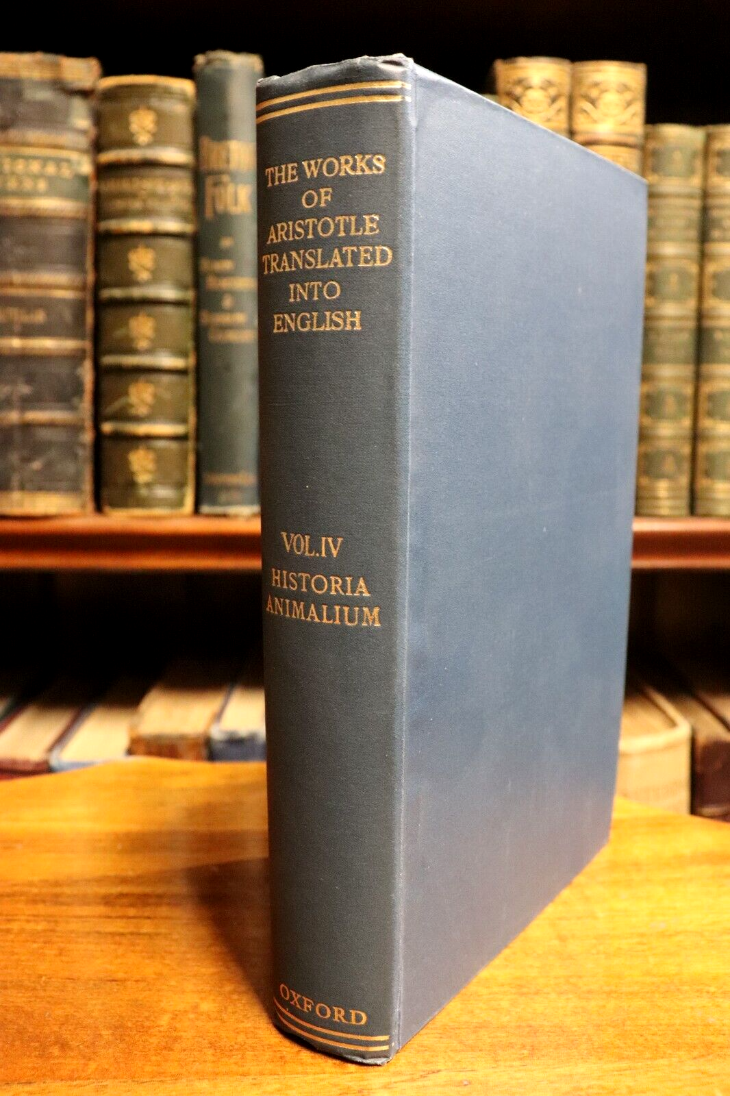 1910 The Works Of Aristotle Historia Animalium 1st Ed. Antique Philosophy Book