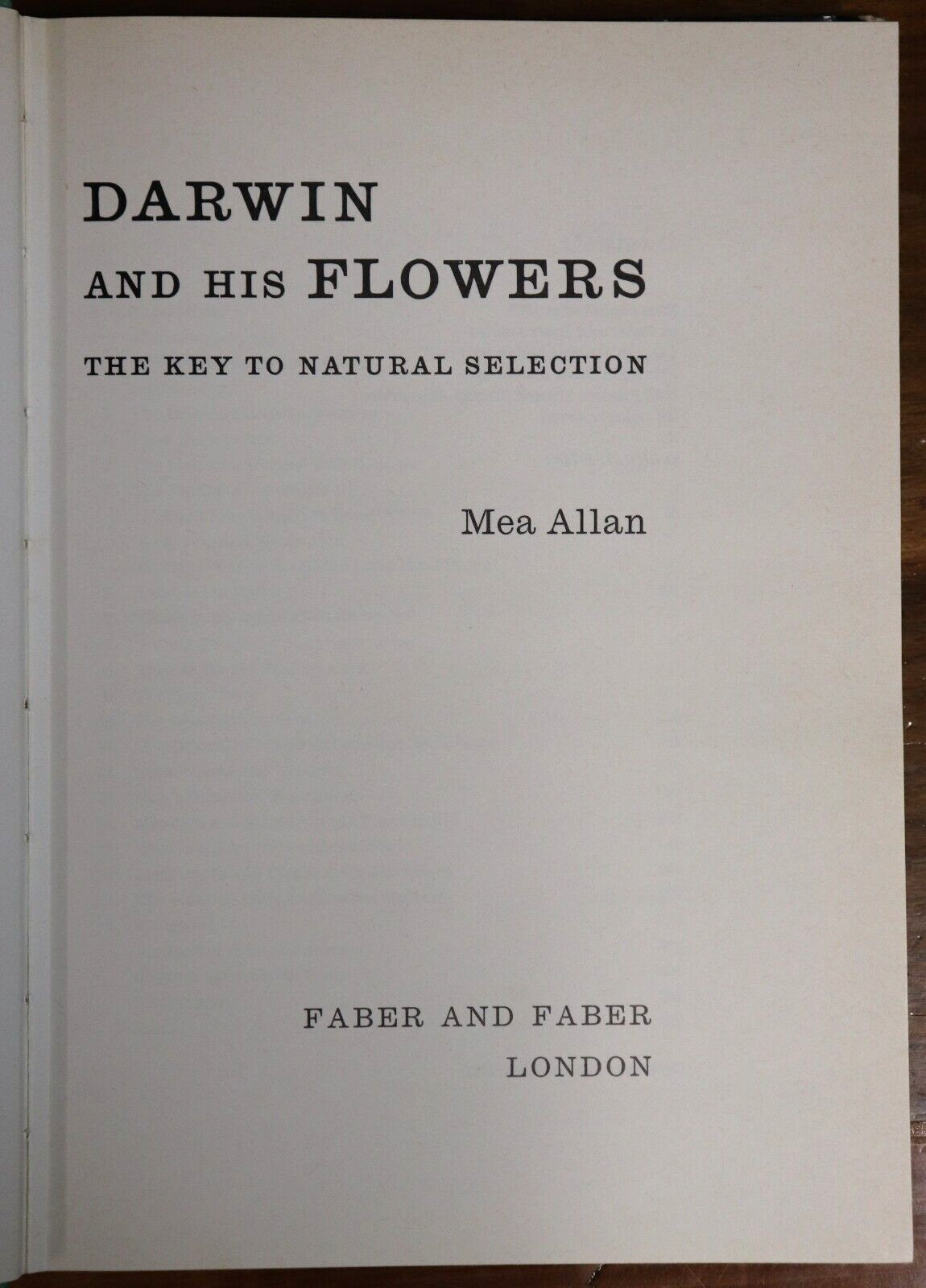 Darwin & His Flowers - Natural Selection - 1977 - Charles Darwin Science Book