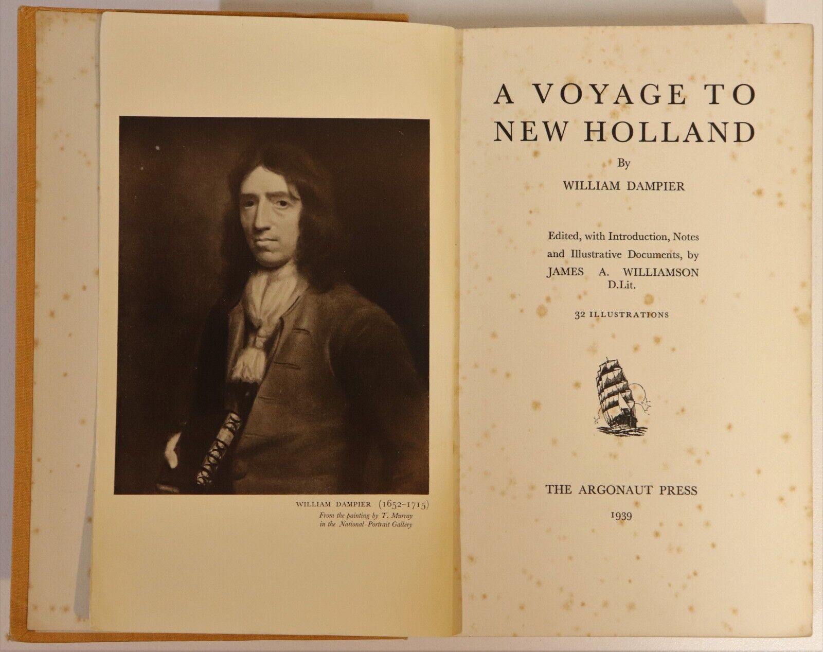 A Voyage To New Holland: William Dampier - 1939 - Australian Discovery Book - 0