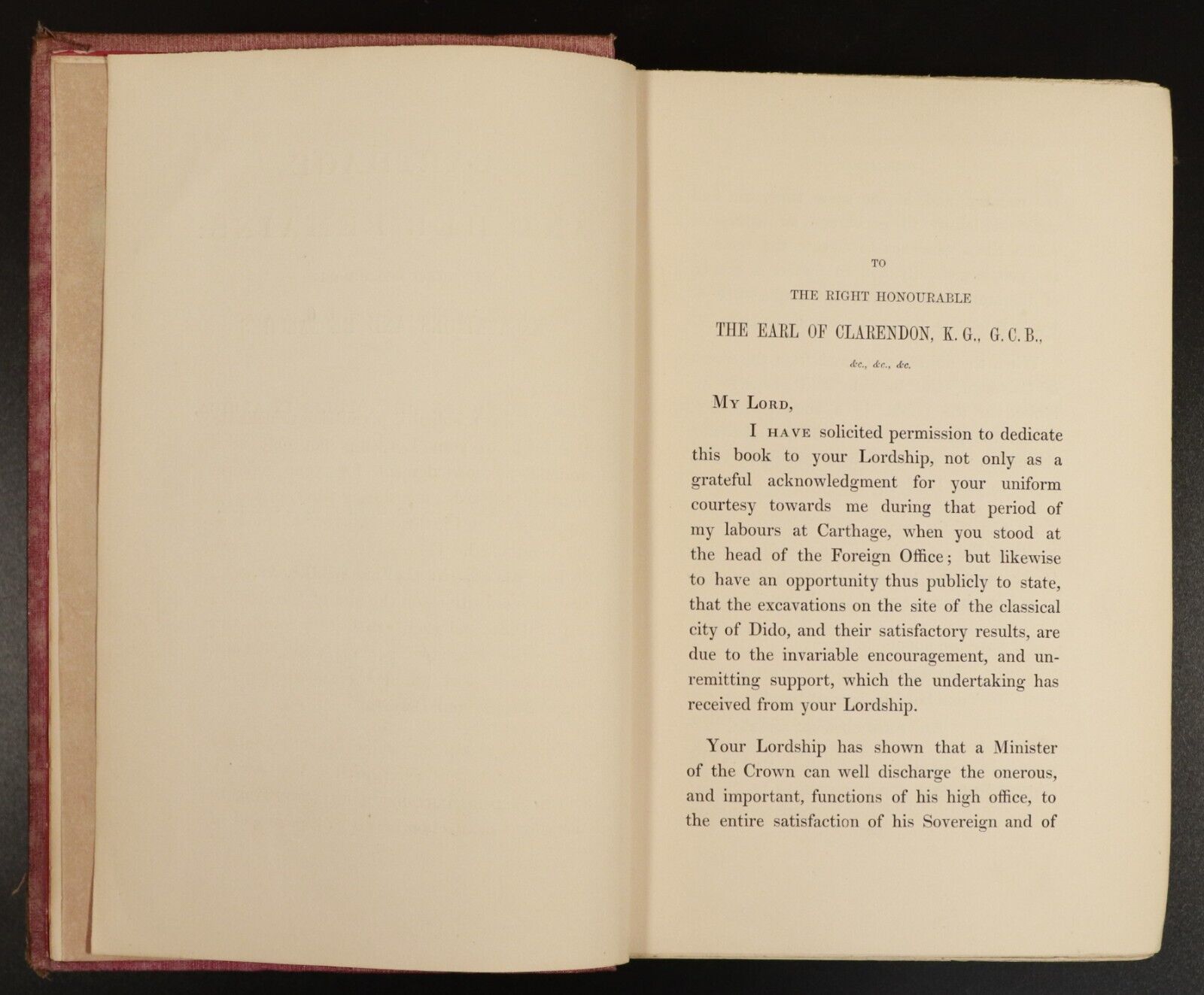 1861 Carthage & Her Remains by Dr N. Davis Antiquarian Exploration Book 1st Ed