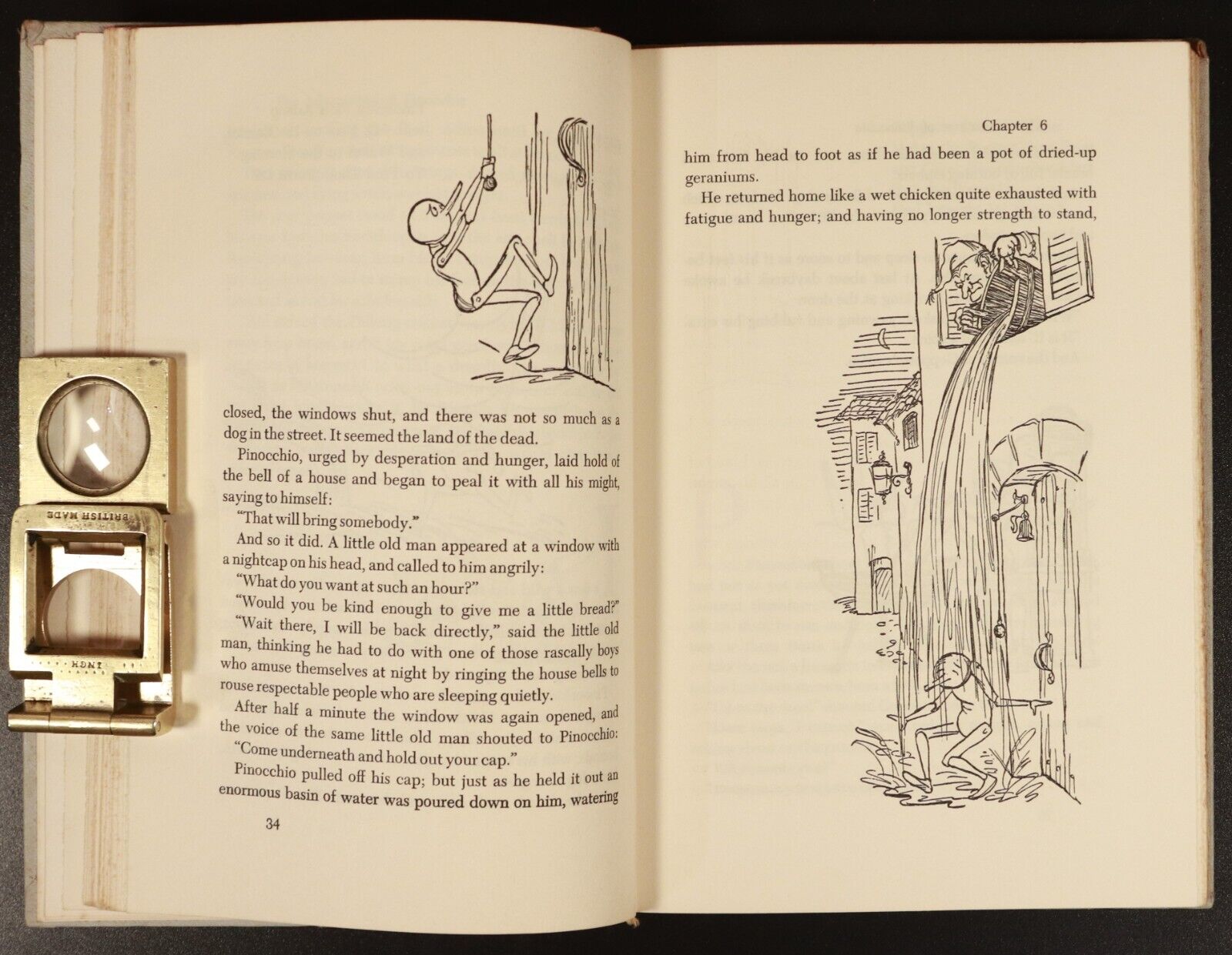 1955 The Adventures Of Pinocchio Carlo Collodi Vintage Classic Childrens Book