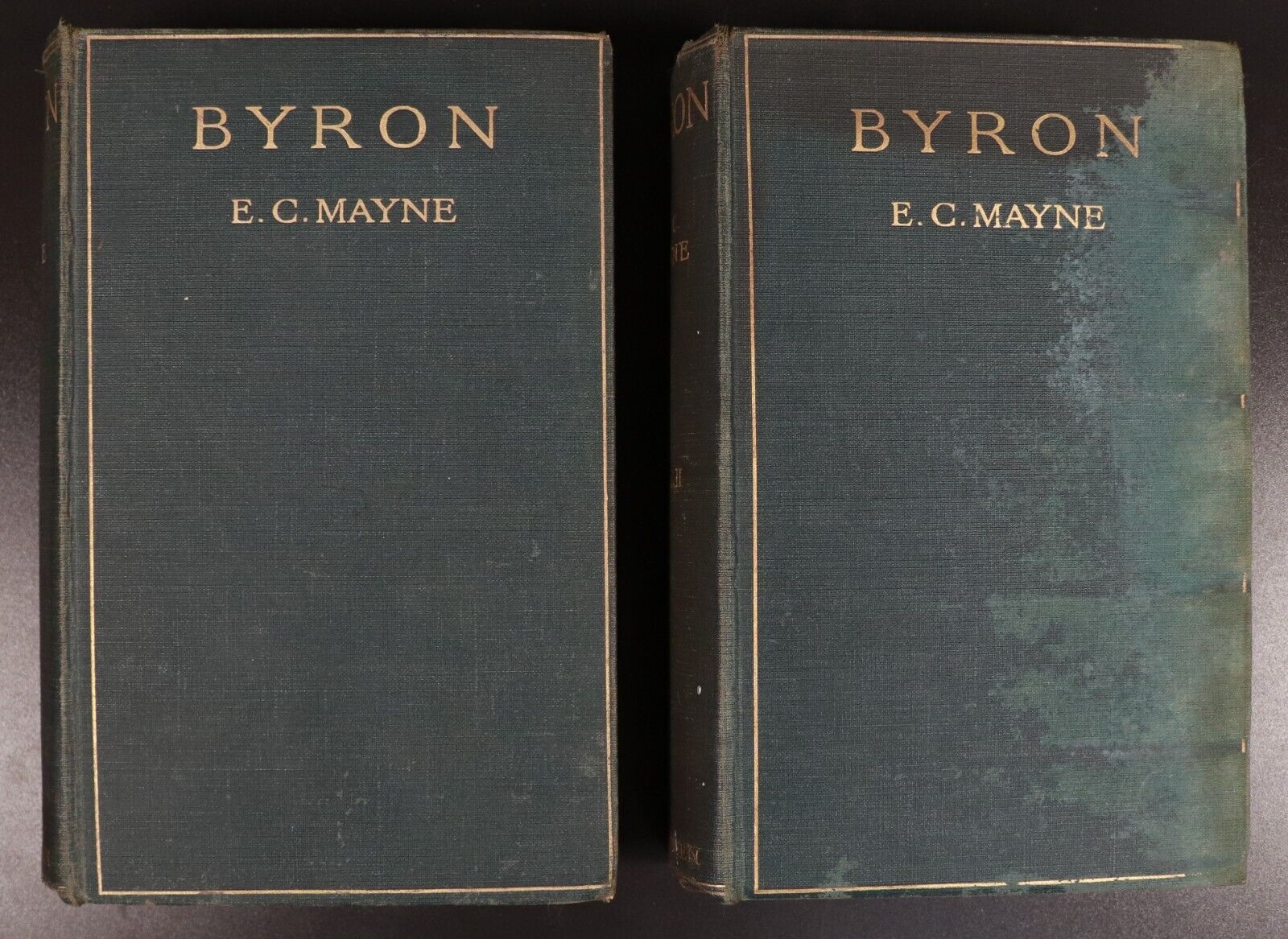 1912 2vol Byron by Ethel C. Mayne Antique British Literature Book Set Provenance