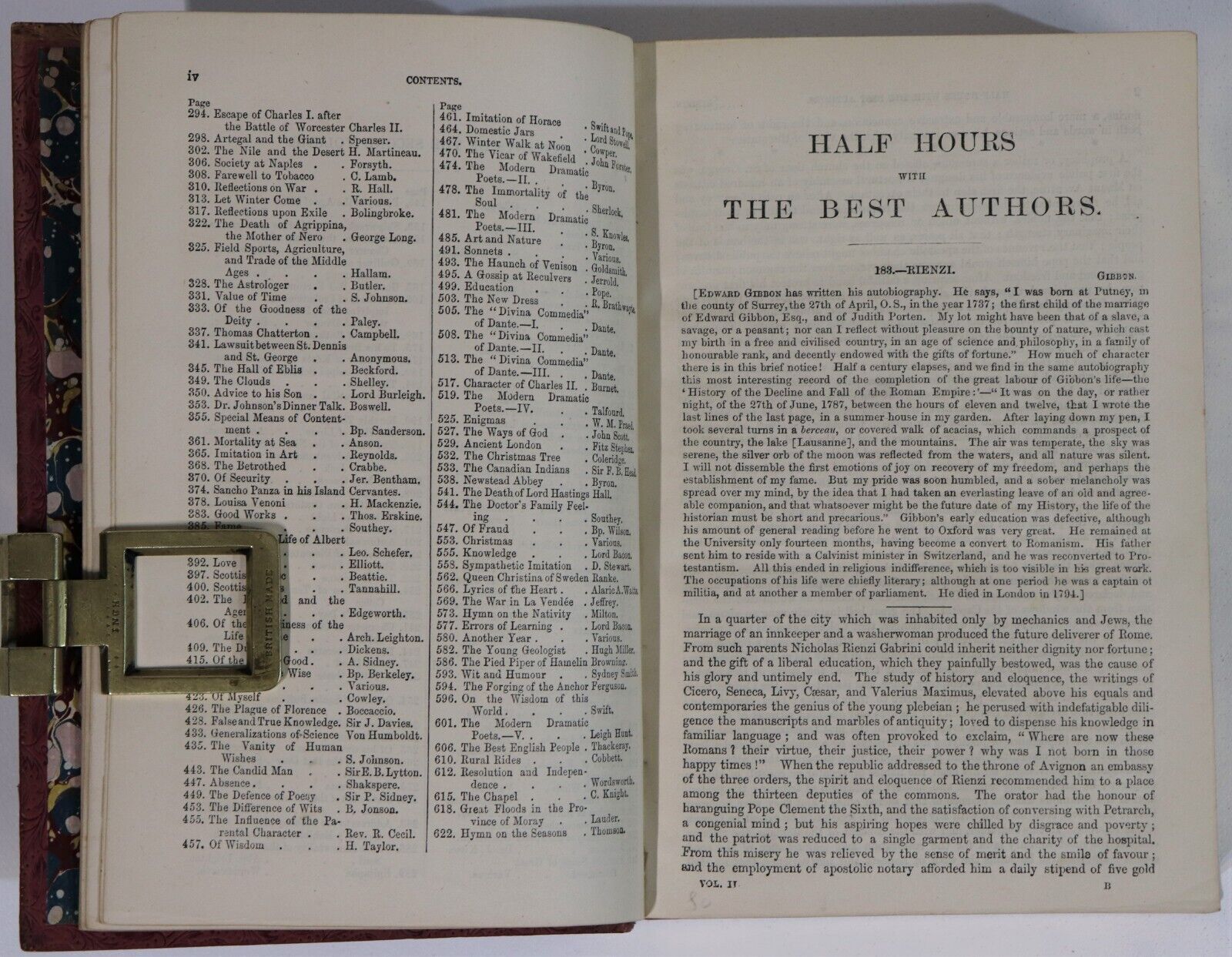 Half Hours With The Best Authors by C. Knight - c1875 - Antique Literary Book