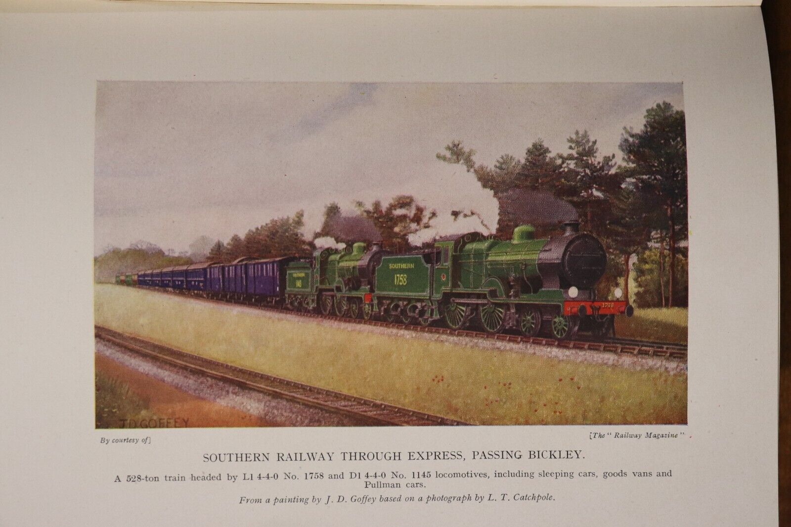 The Wonder Book Of Railways - c1940 - Antique Childrens Book