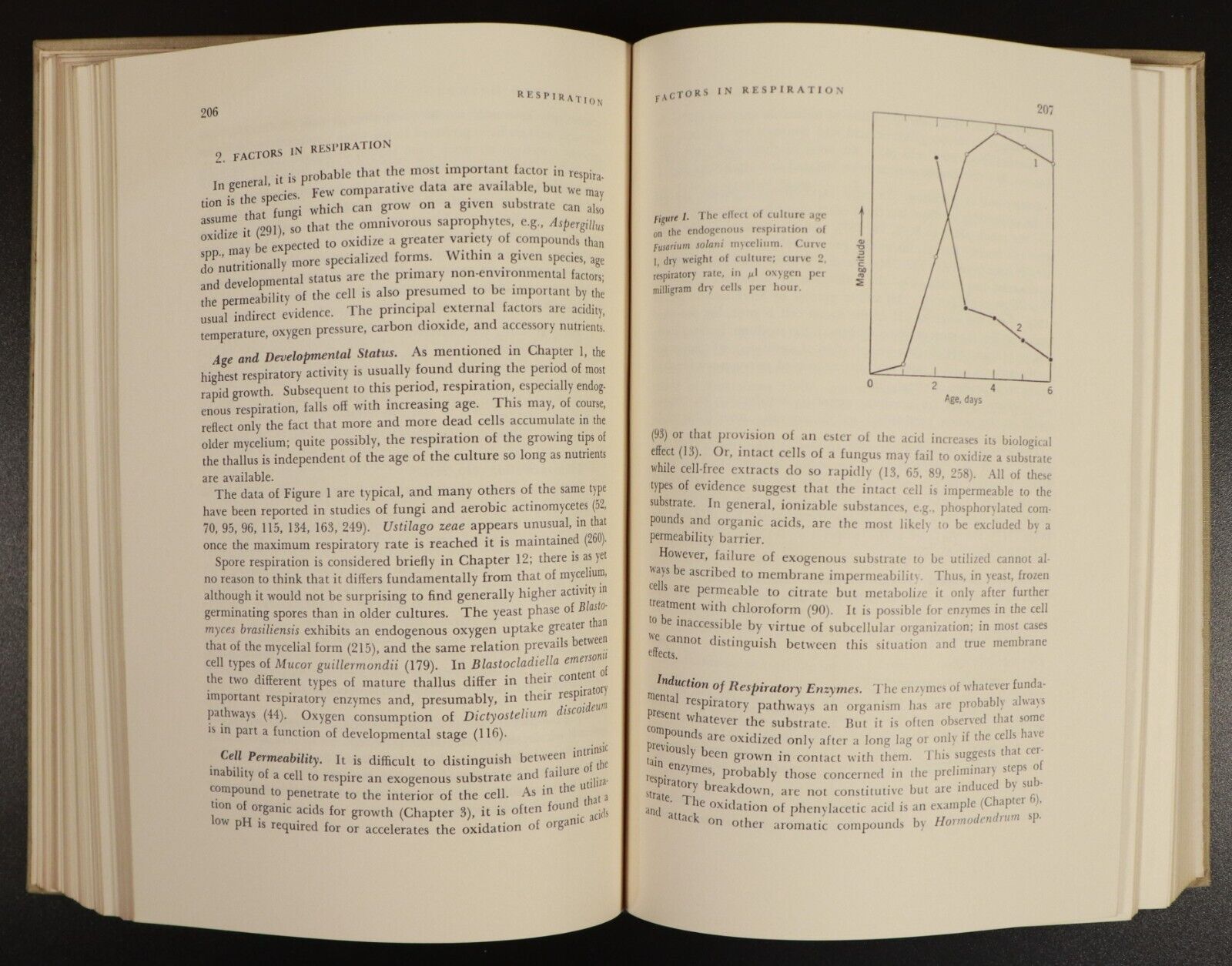 1963 Physiology Of Fungi by Vincent W. Cochrane Natural History Book Science