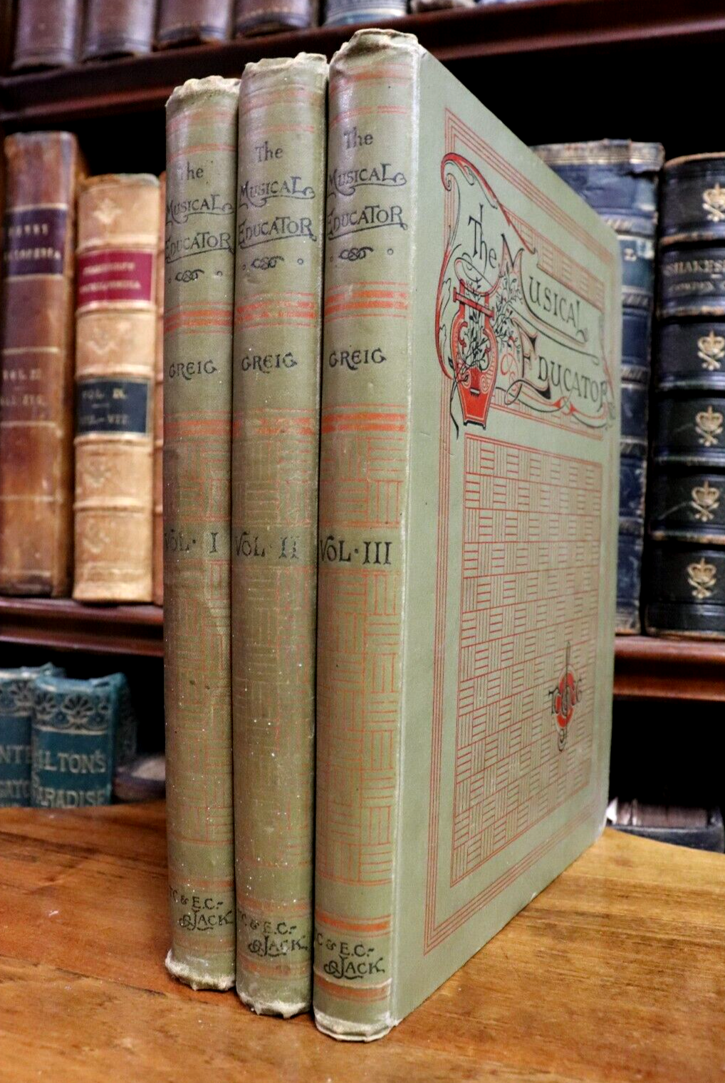The Musical Educator - c1895 -  3 Volumes - Antique Music Reference Books