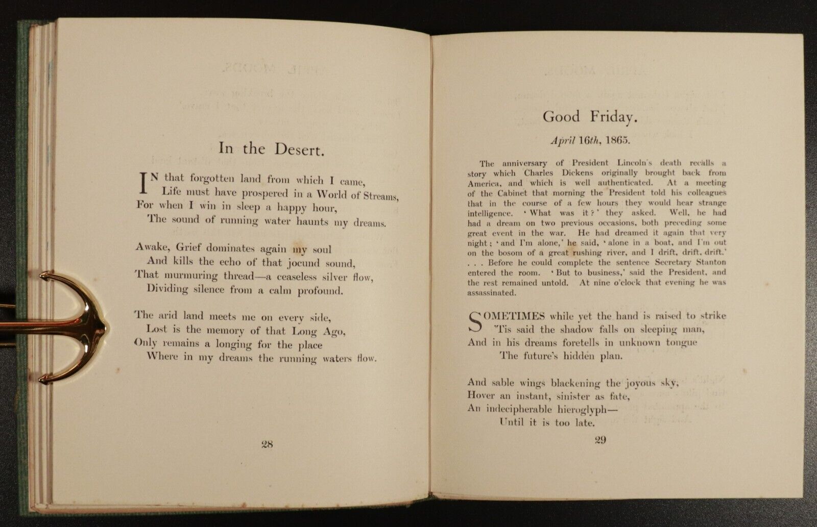 1912 April Moods by Beatrice Allhusen Antique British Poetry Book Female Poet