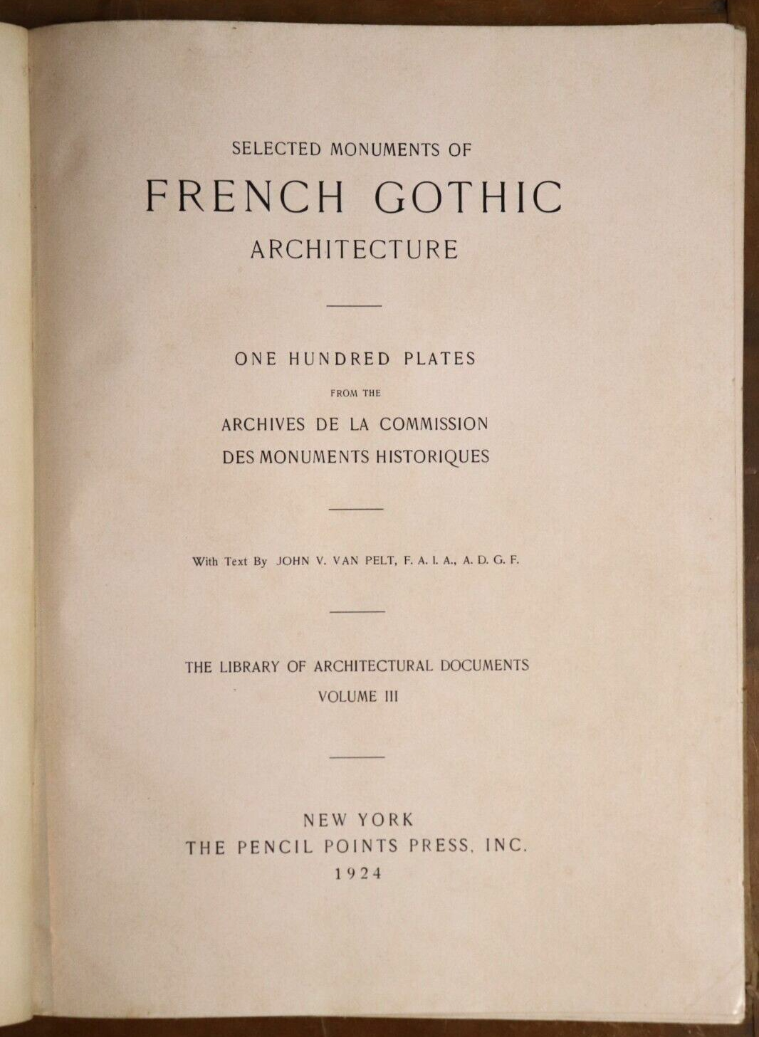 1924 Selected Monuments of French Gothic Architecture 1st Edition Reference Book - 0
