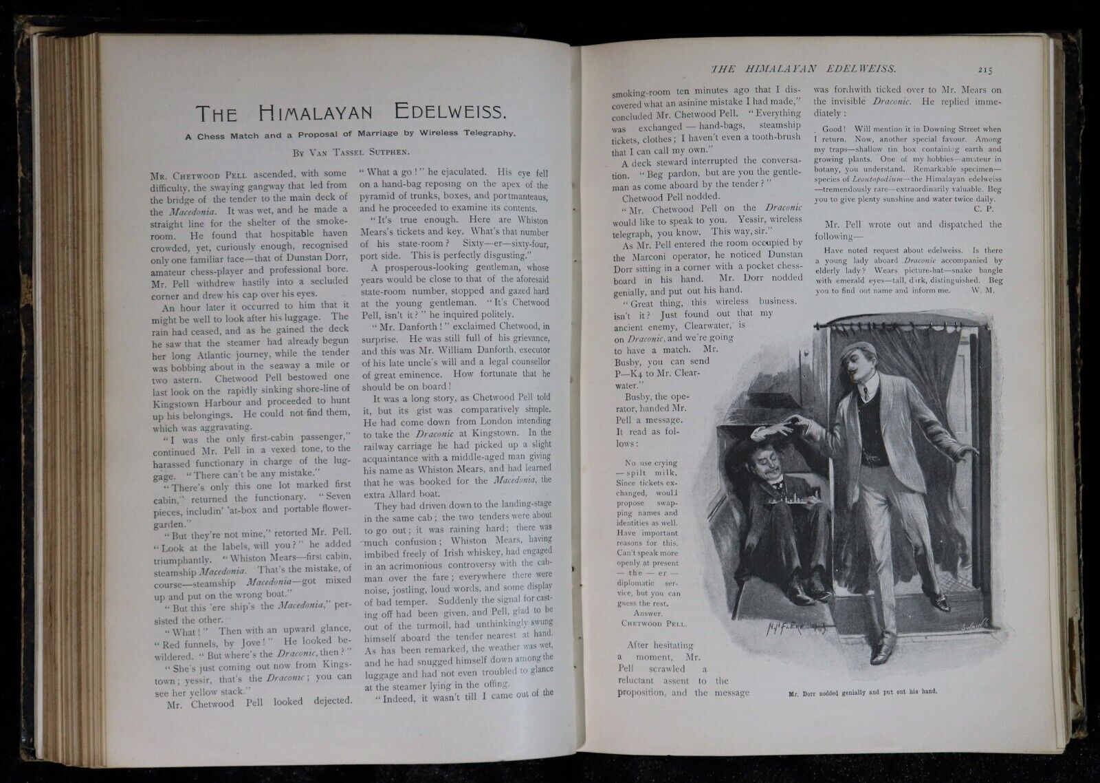 1903 Pearson's Magazine Antiquarian Literature Book H.G. Wells