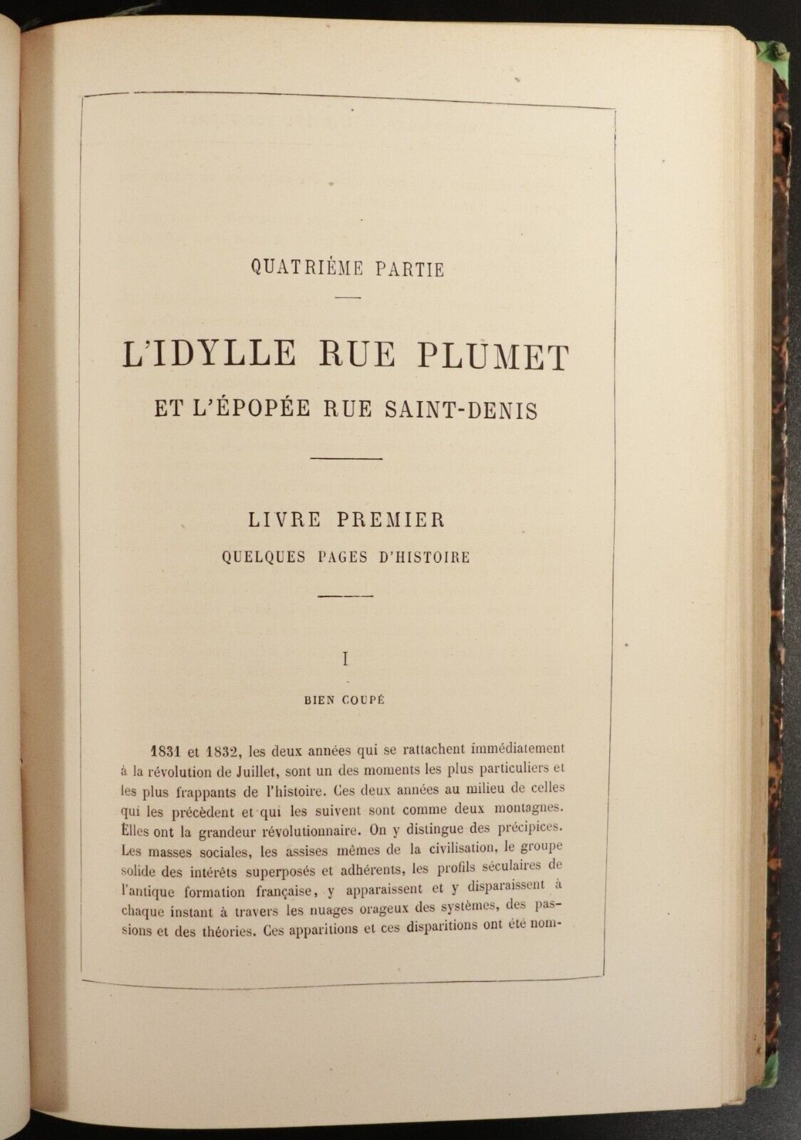 c1880 3vol  Les Miserables by Victor Hugo Antiquarian Books Fine Binding