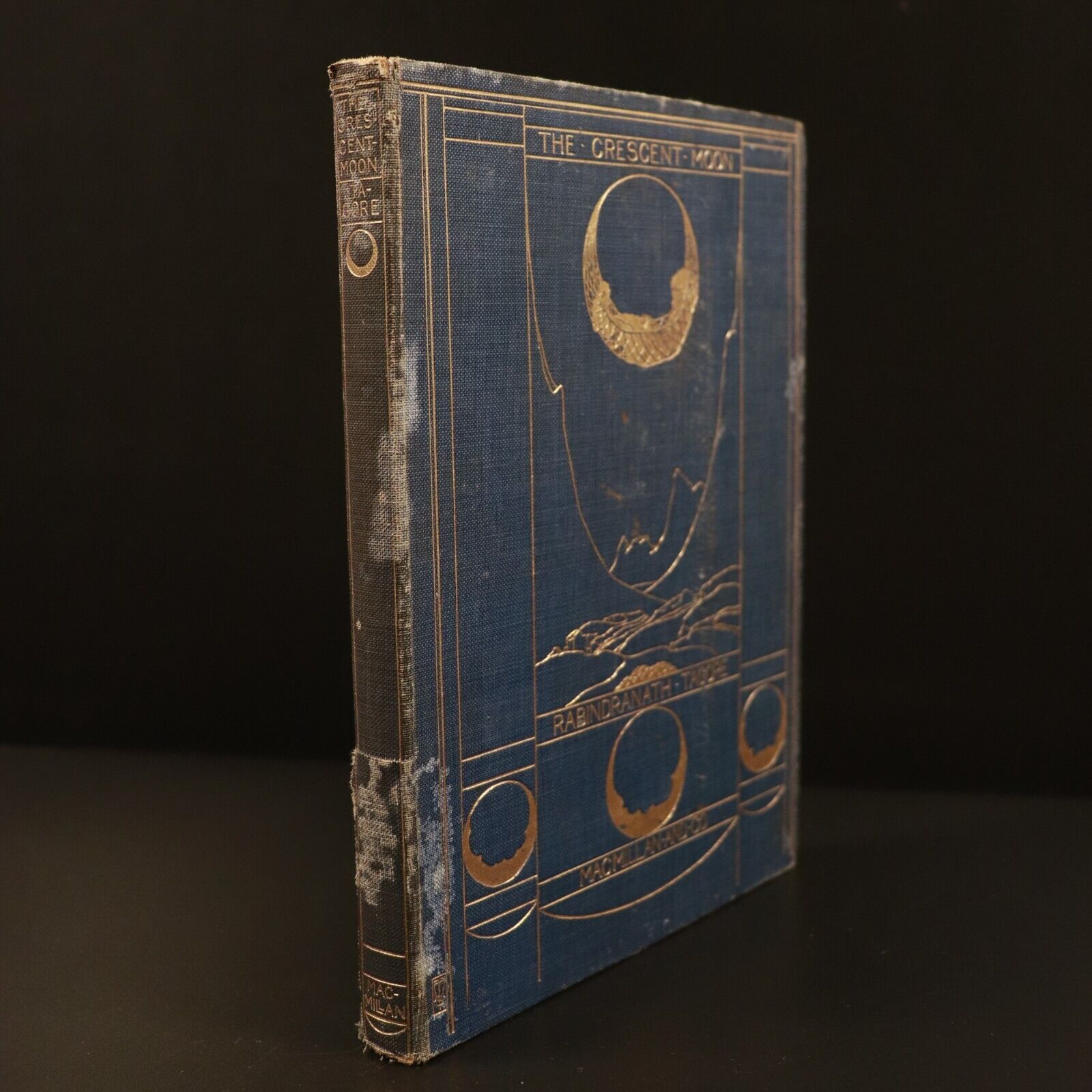 1913 The Crescent Moon by Rabindranath Tagore 1st Edition Literature Poetry Book