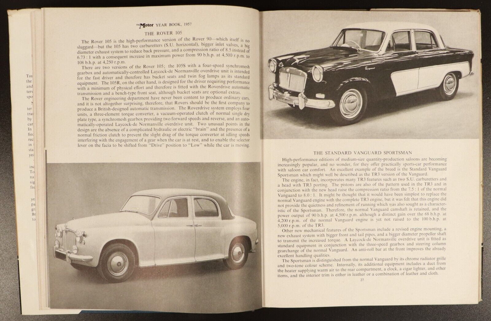 1957 The Motor Year Book For 1957 Vintage Automotive Book Car Racing