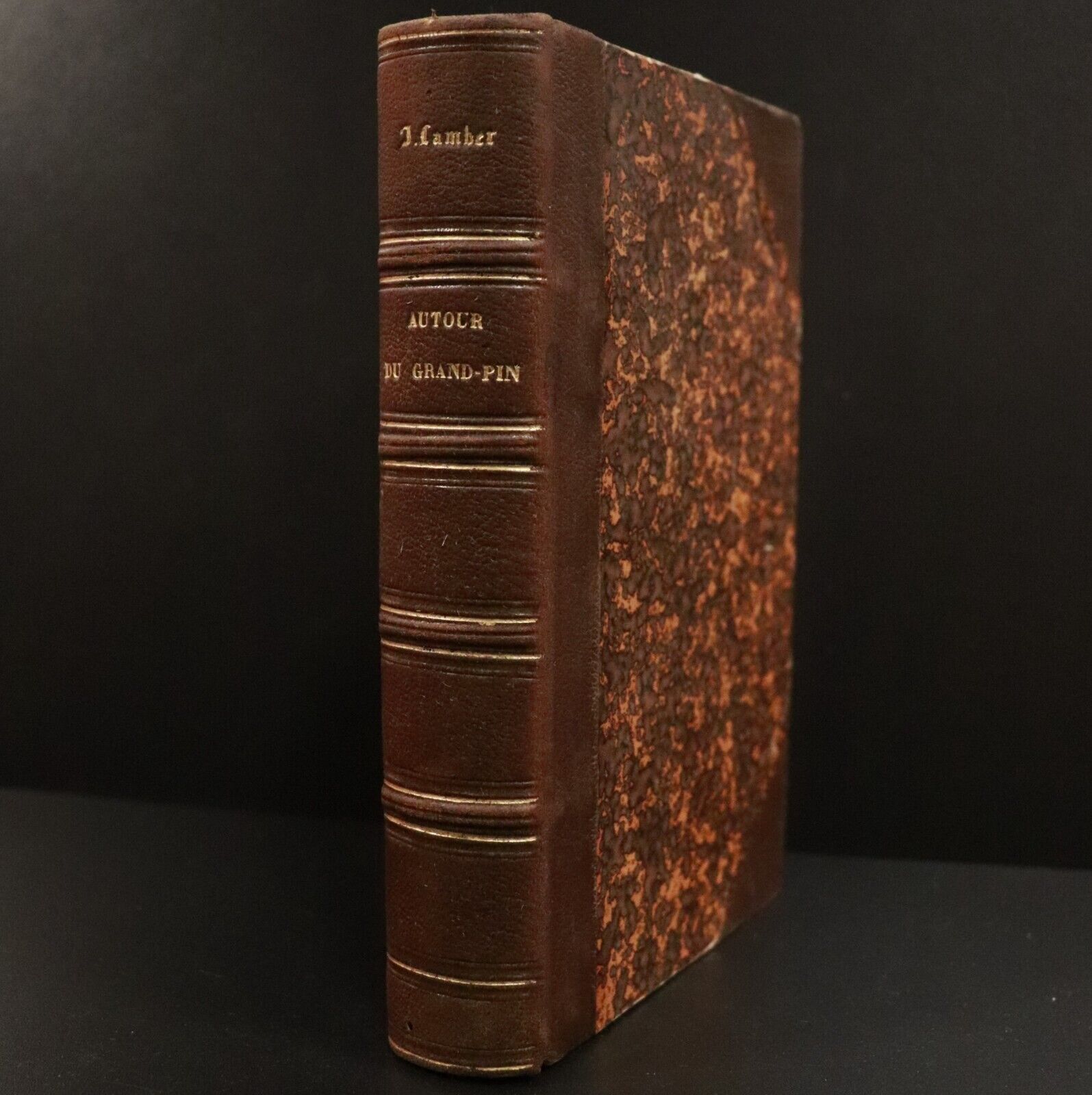 1863 Voyage Autour Du Grand Pin by Juliette Lamber Antiquarian French Book