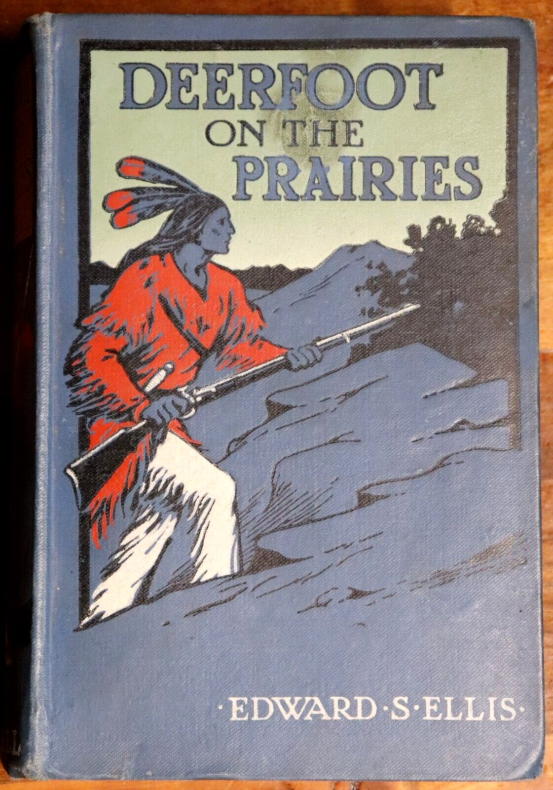 c1920 Deerfoot On The Prairies by Edward S. Ellis Antique Fiction Book