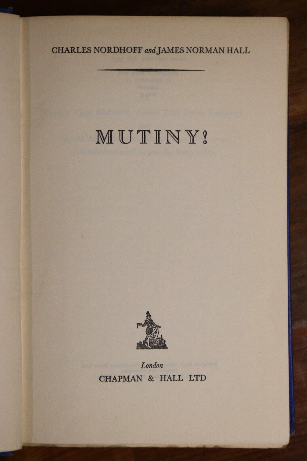 Mutiny! by Charles Nordhoff - 1933 - Antique Travel & Exploration Book