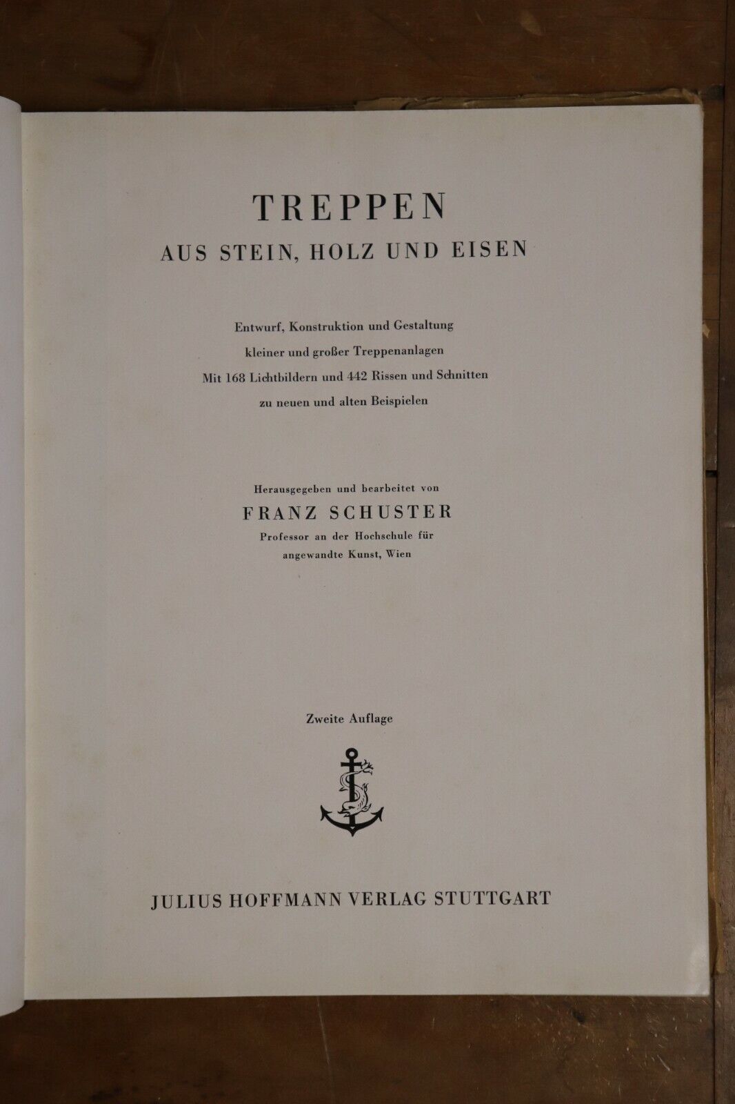 Treppen Aus Stein Holz Und Eisen - 1949 - Antique German Architecture Book - 0