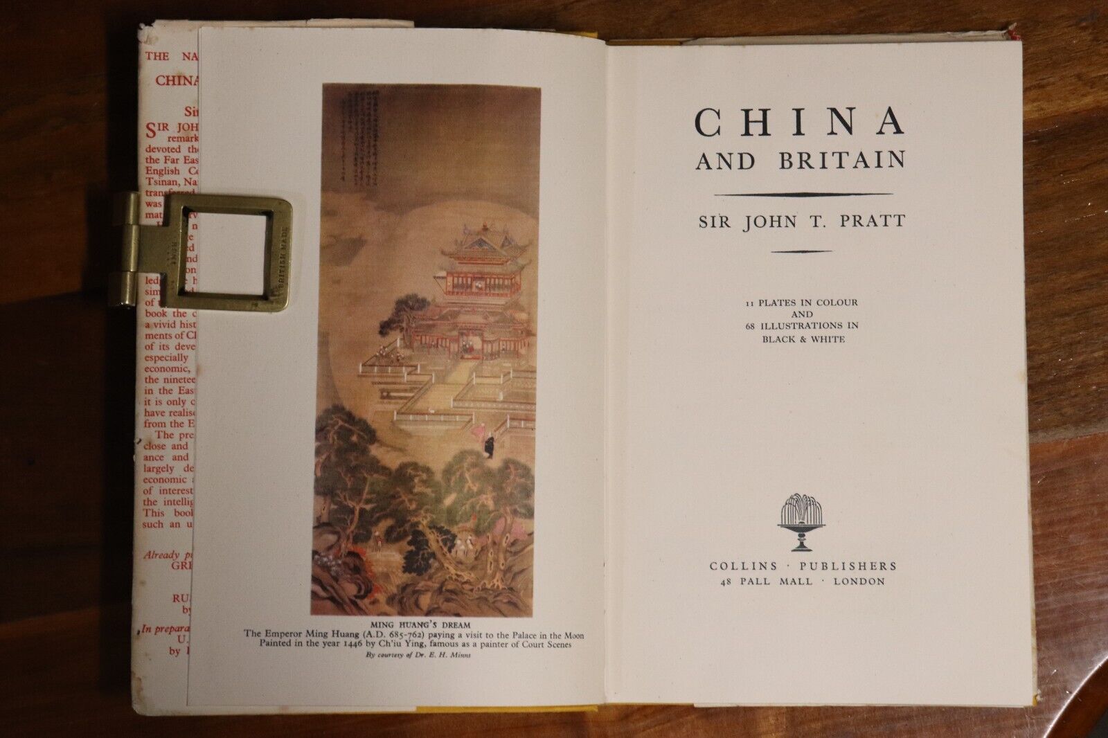 China & Britain by Sir John T Pratt - c1948 - 1st Edition Chinese Art Book - 0