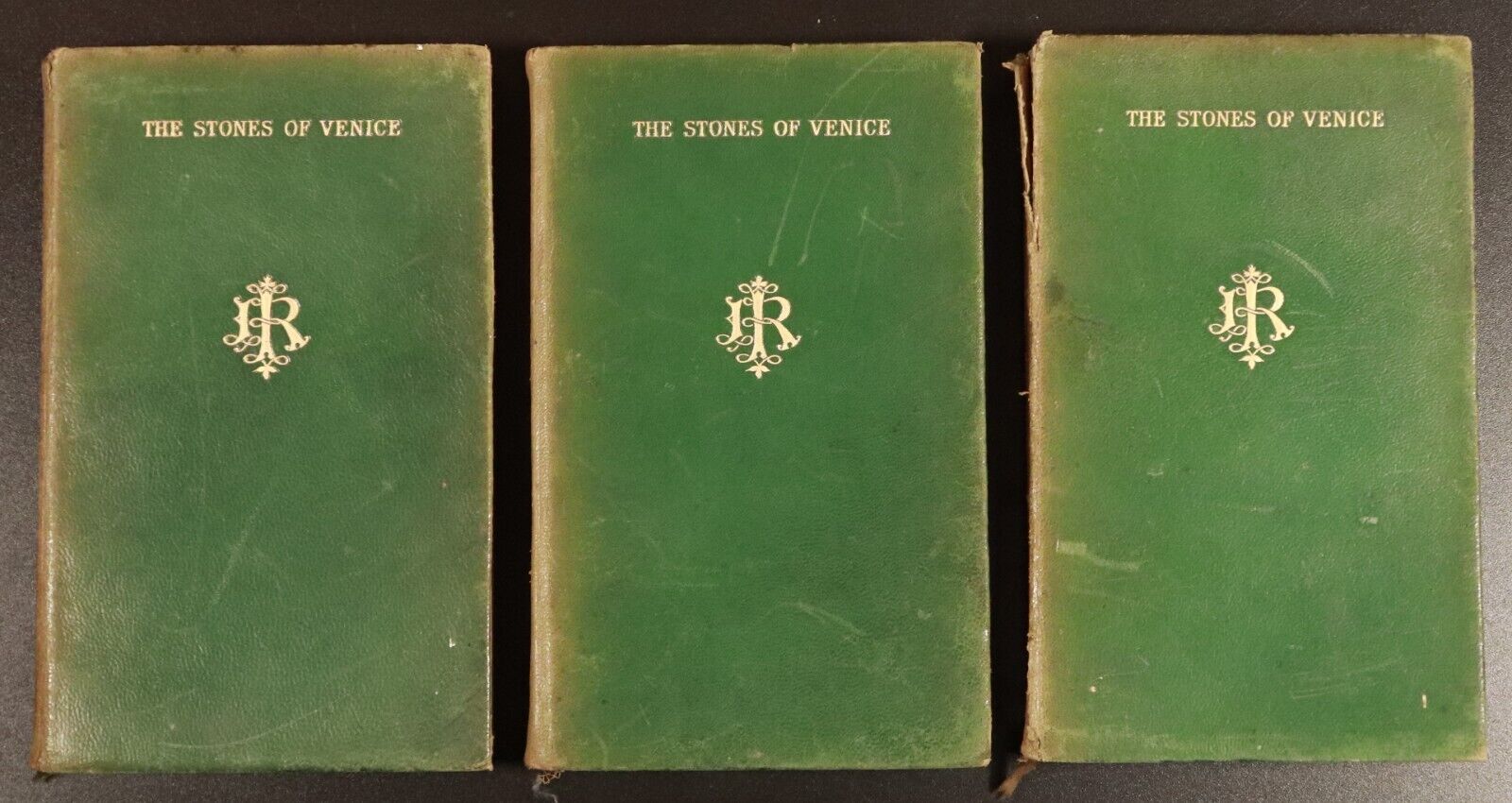 1906 3vol The Stones Of Venice by John Ruskin Antique Architecture Book Set