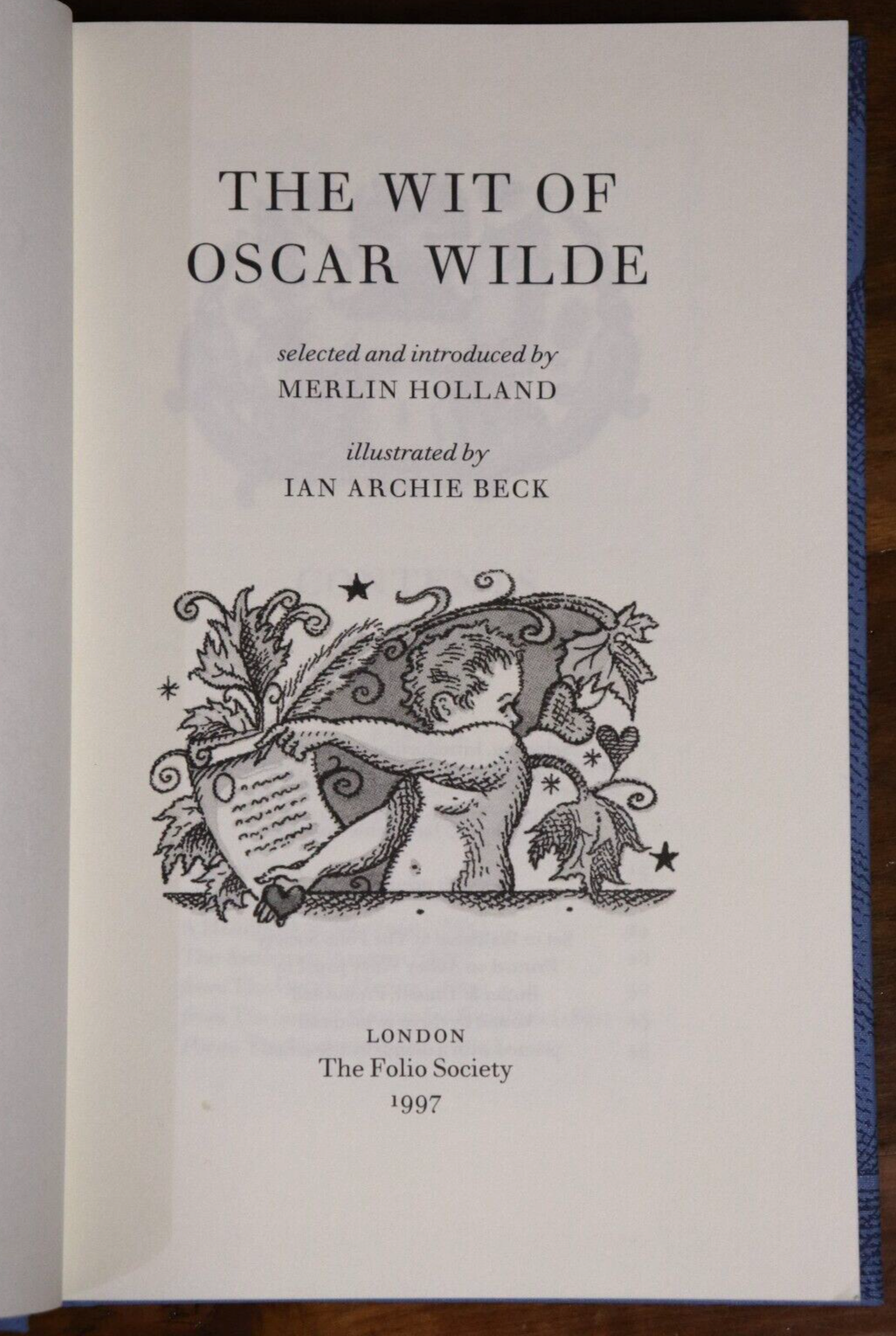 The Wit Of Oscar Wilde: Folio Society - 2007 - Folio Society Literature Book - 0