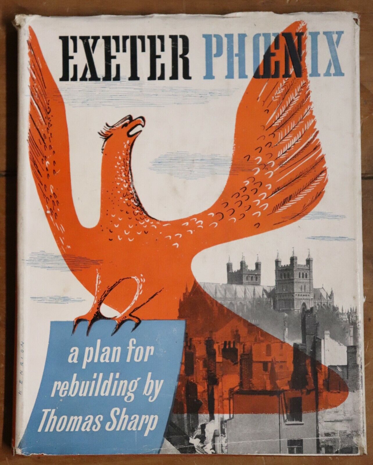 Exeter Phoenix - WW2 British Rebuild - 1946 - Antique Architecture Book
