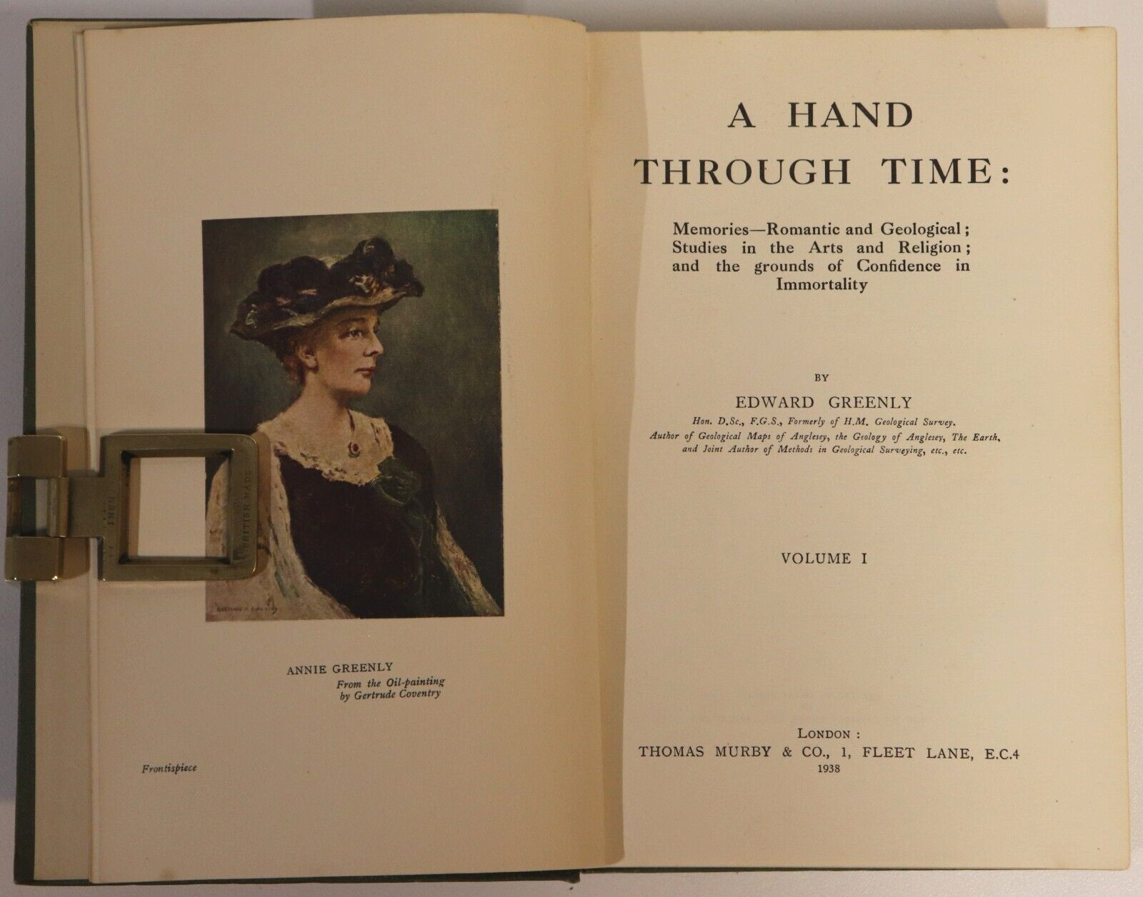 A Hand Through Time by Edward Greenly - 1938 - Antique 2 Volume Book Set - 0