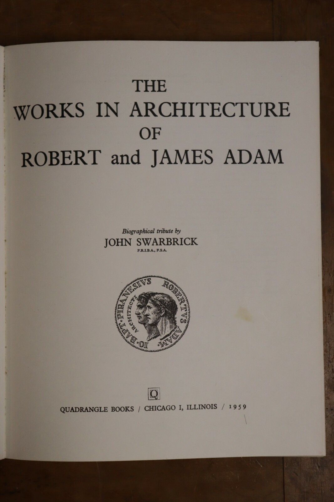 Works In Architecture of R&J Adams - 1959 - 1st Edition Antique Book - 0