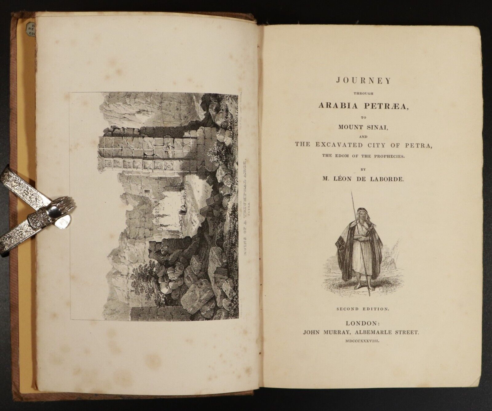 1838 Journey Through Arabia Petraea To Mt Sinai & City Of Petra Antiquarian Book - 0
