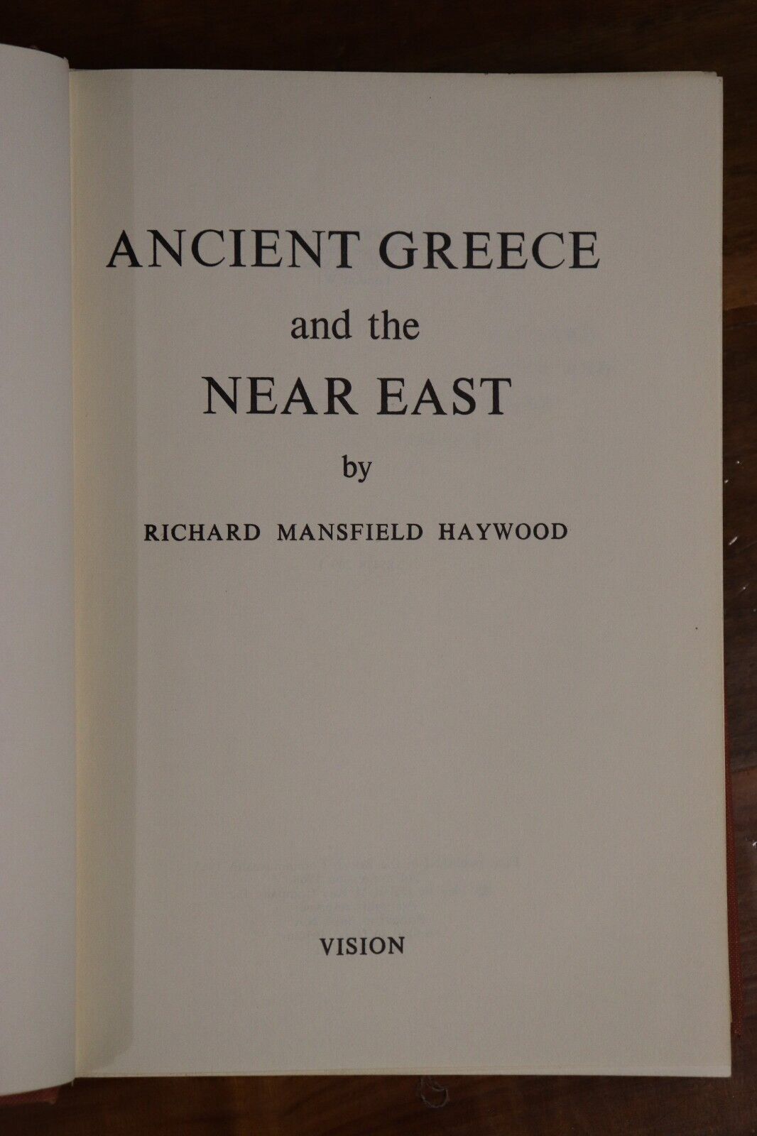 Ancient Greece & The Near East by RM Haywood - 1968 - Greek History Book - 0