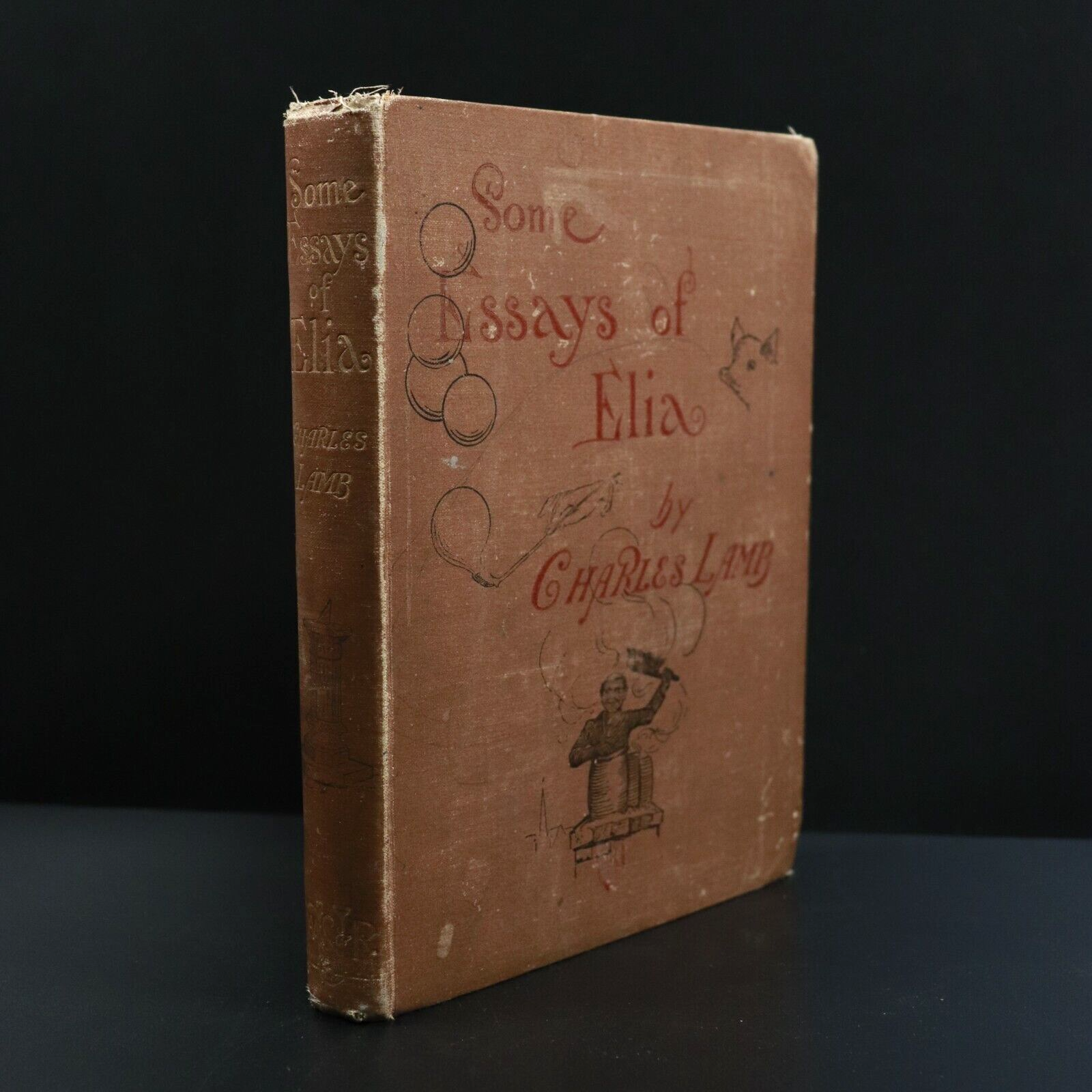 c1895 Some Essays Of Elia by Charles Lamb Antique British Literature Book