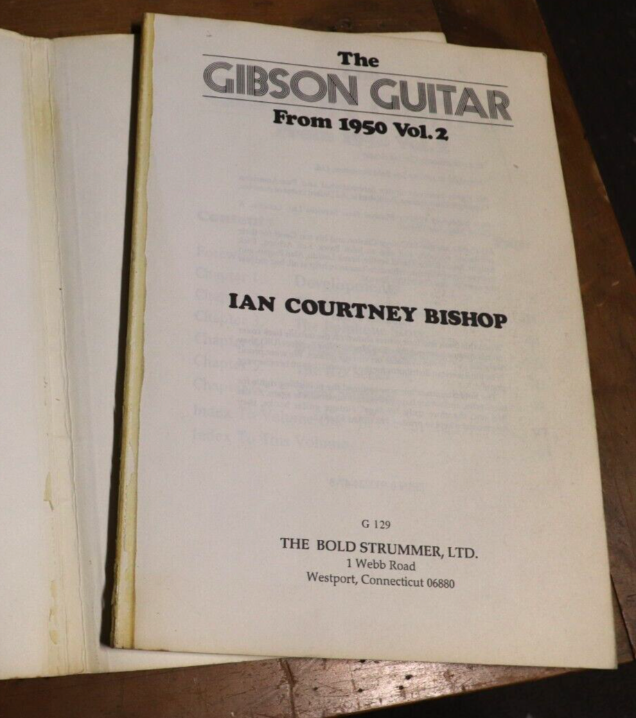 1990 The Gibson Guitar Vol. 2 by Ian C Bishop Gibson Guitar Reference Book - 0