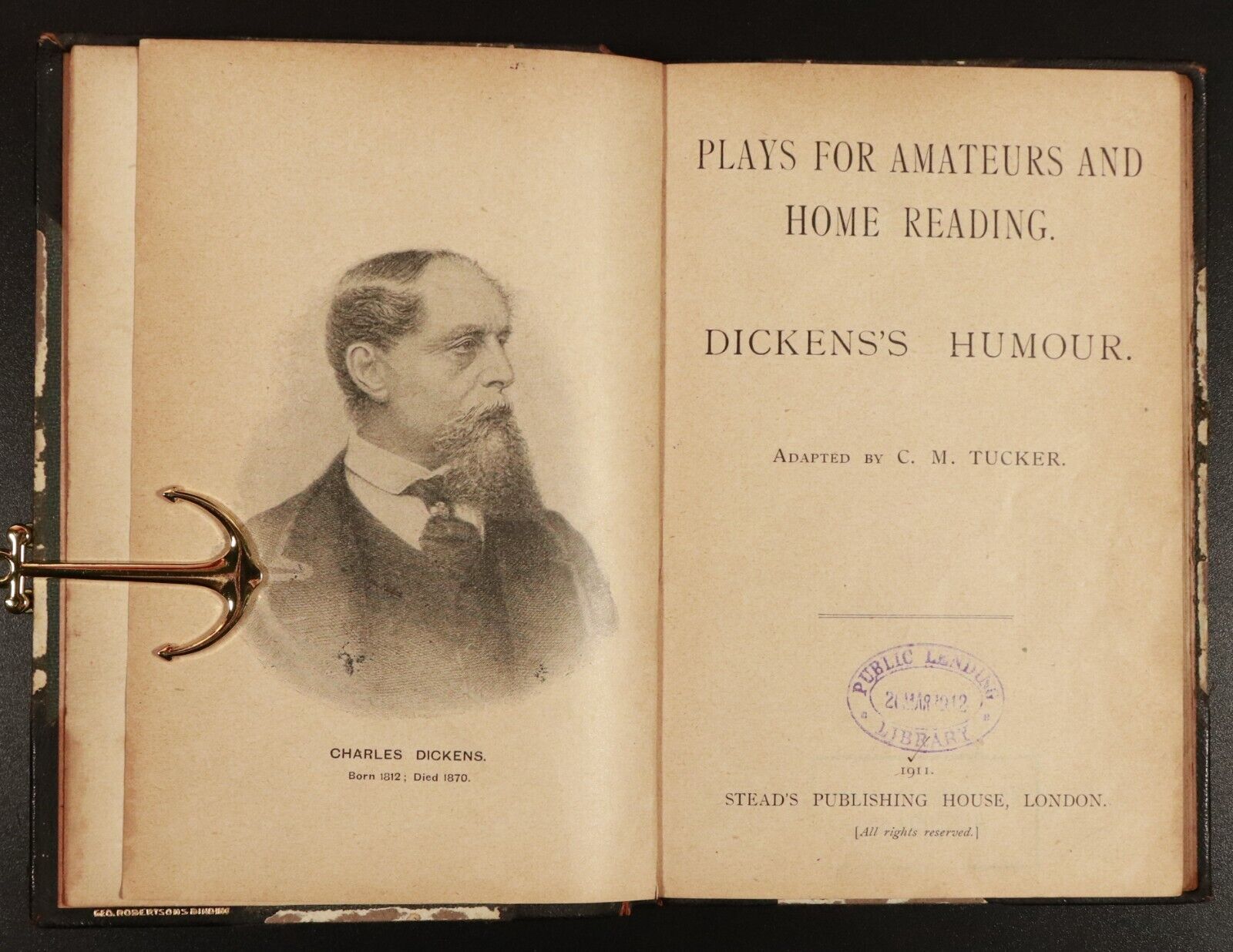 1911 Dickens's Humour Adapted by C.M. Tucker Antique Charles Dickens Book - 0