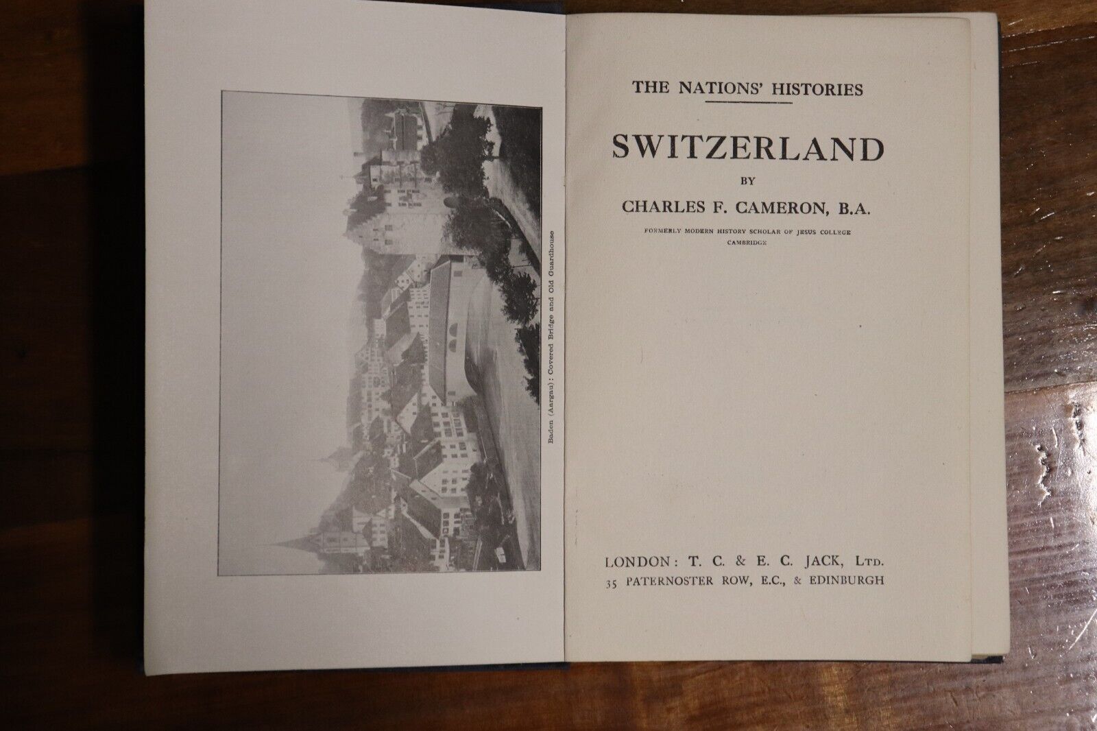 The Nations Histories: Switzerland by CF Cameron - c1914 - Antique History Book - 0